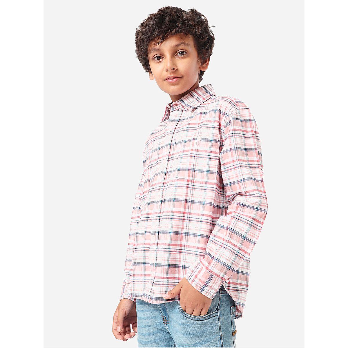 LilPicks X Styli  Checked Shirt with Long Sleeves-boys-clothing-shirts-image-3