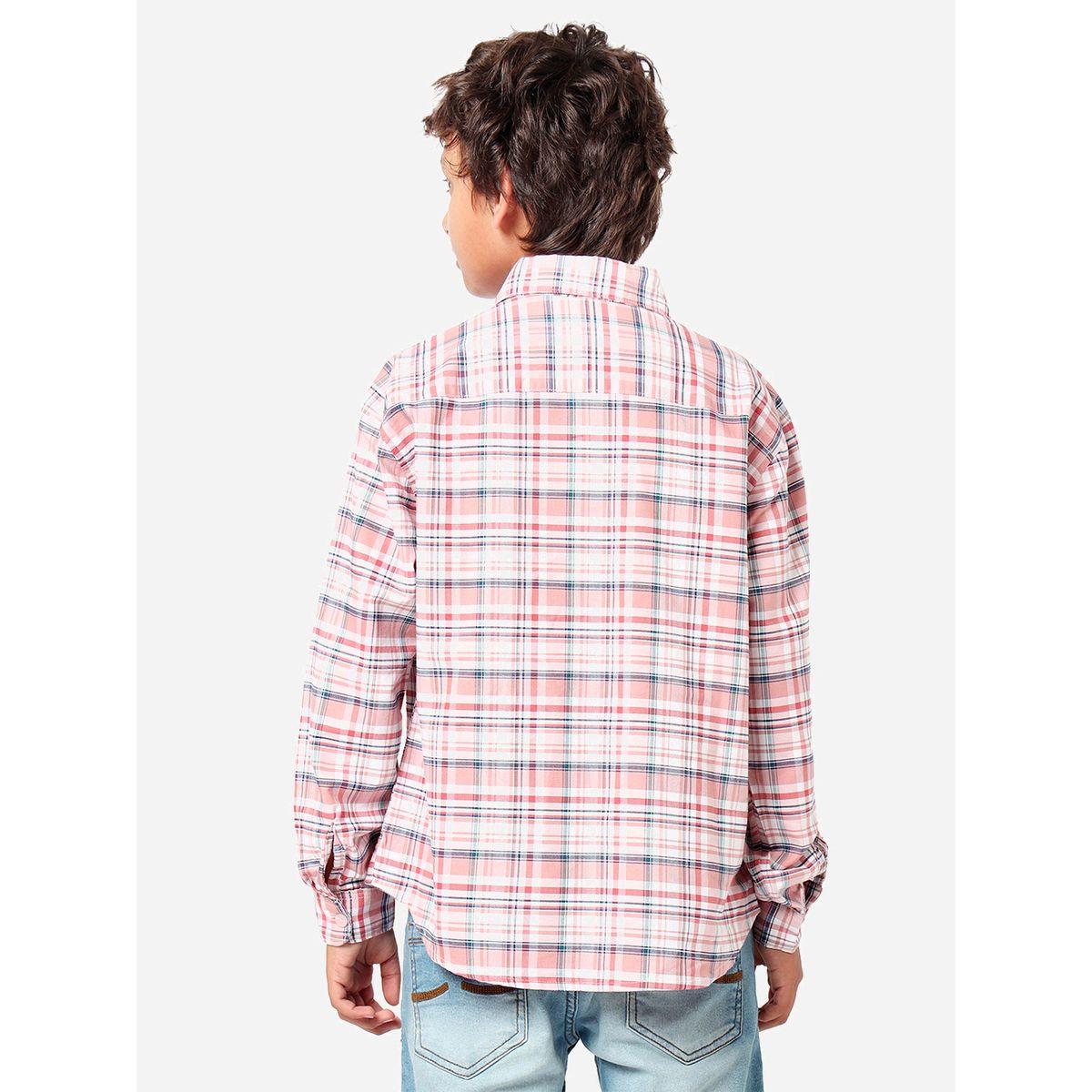 LilPicks X Styli  Checked Shirt with Long Sleeves-boys-clothing-shirts-image-4