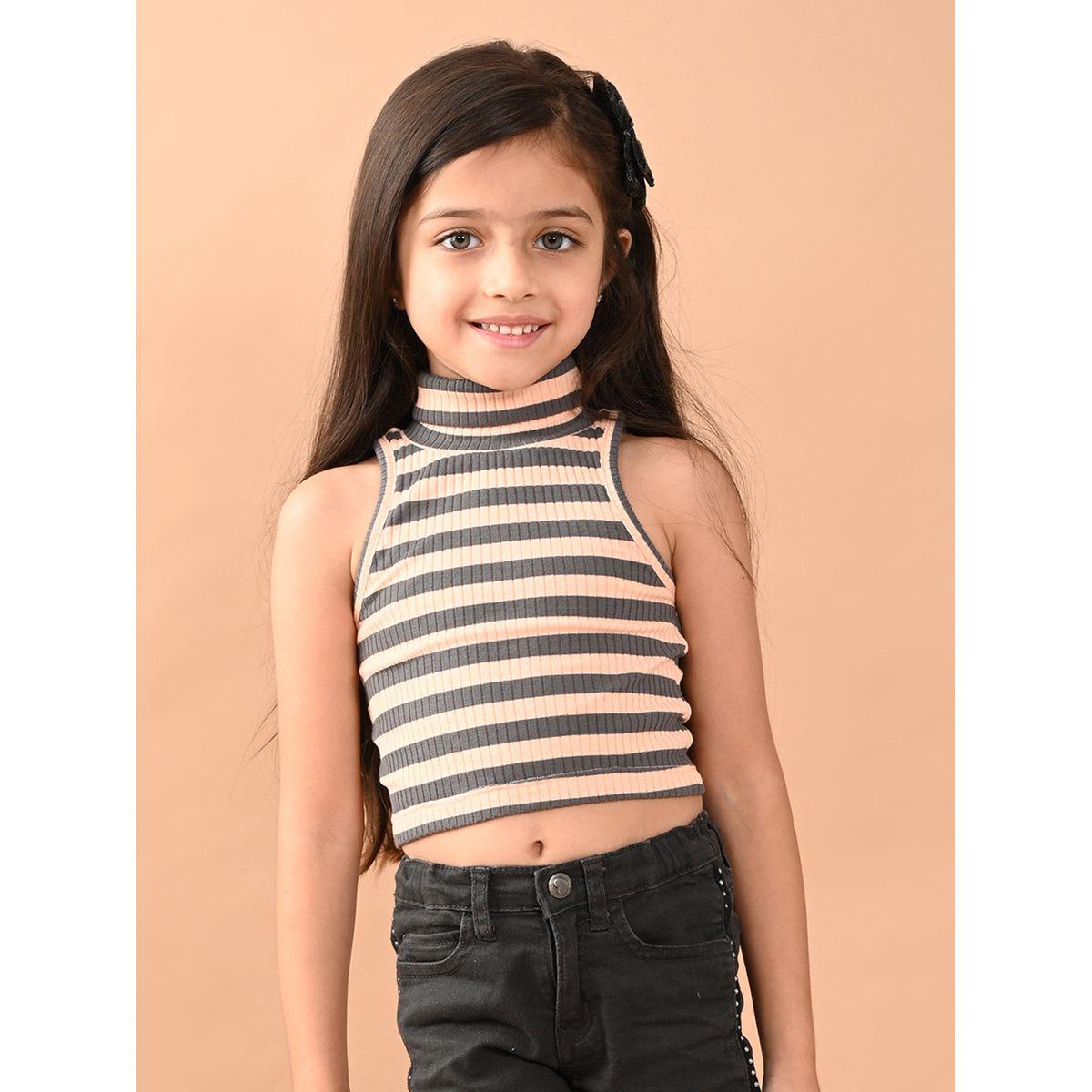 LilPicks X Styli  Striped Crop Top-girls-clothing-blousesandshirts-image-1
