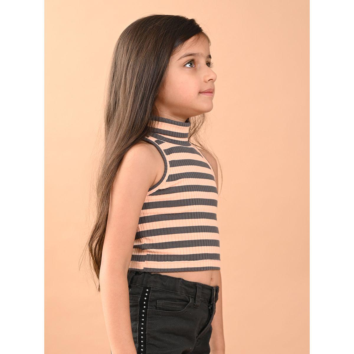 LilPicks X Styli  Striped Crop Top-girls-clothing-blousesandshirts-image-3