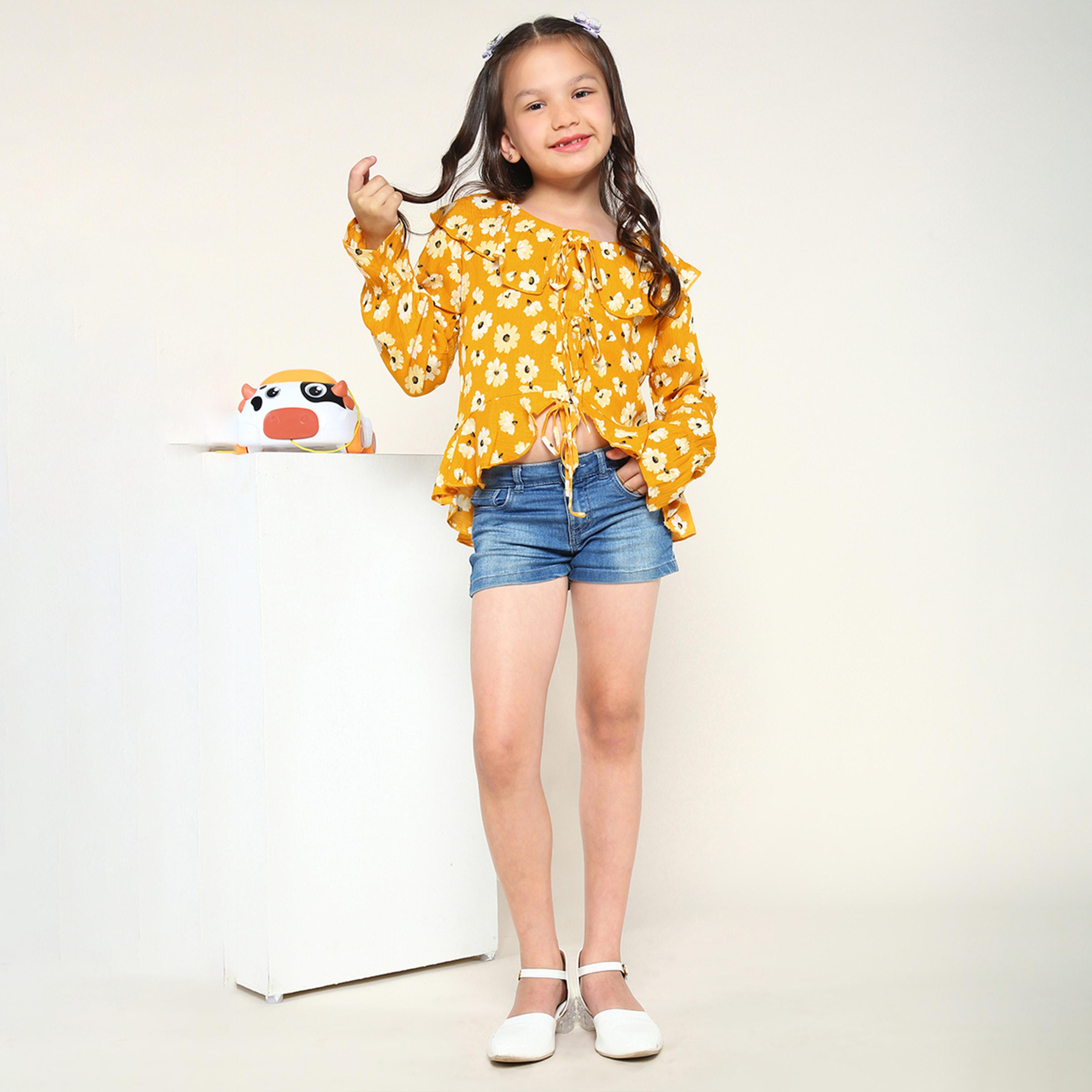LilPicks X Styli Floral Printed Top For Girls-girls-clothing-blousesandshirts-image-7