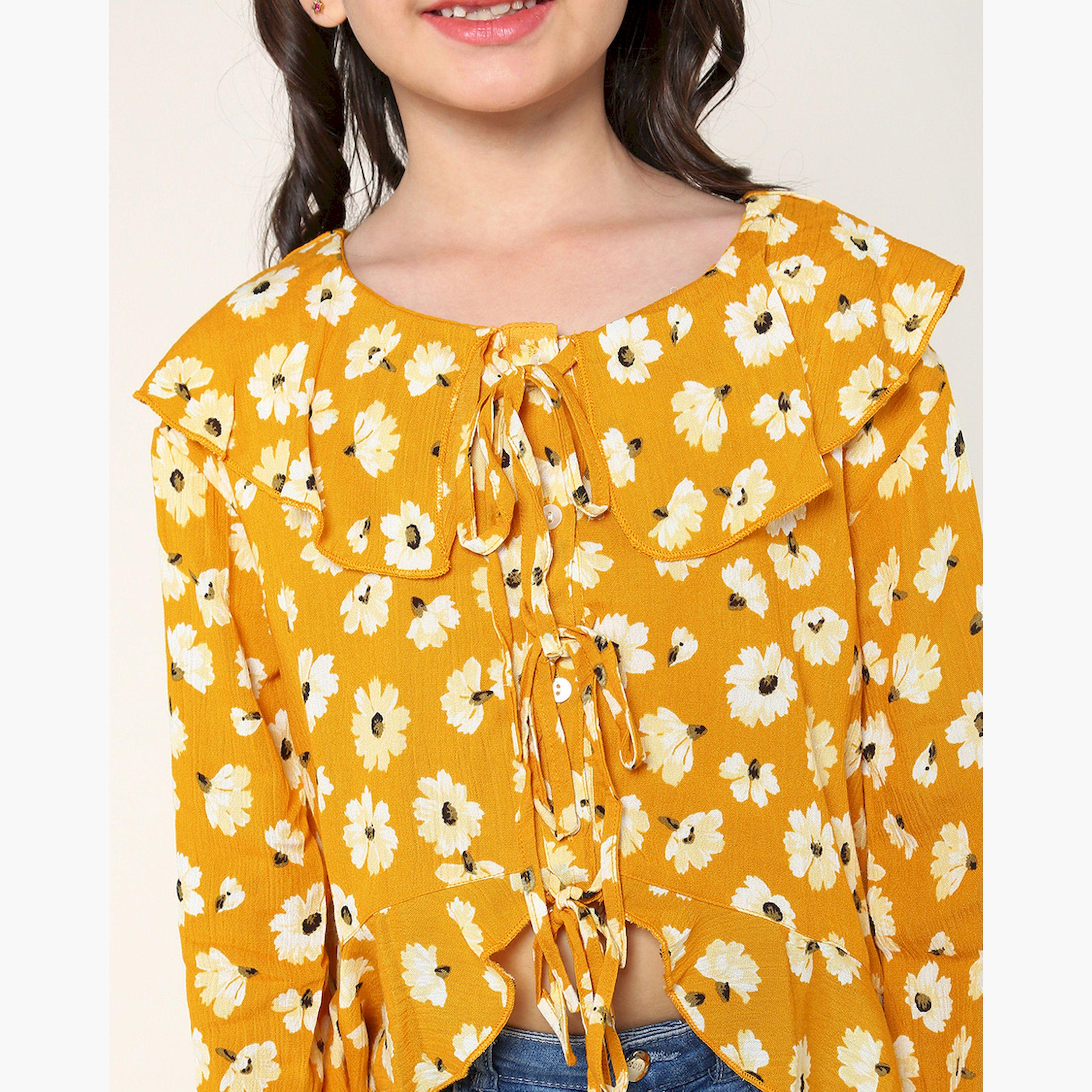 LilPicks X Styli Floral Printed Top For Girls-girls-clothing-blousesandshirts-image-8