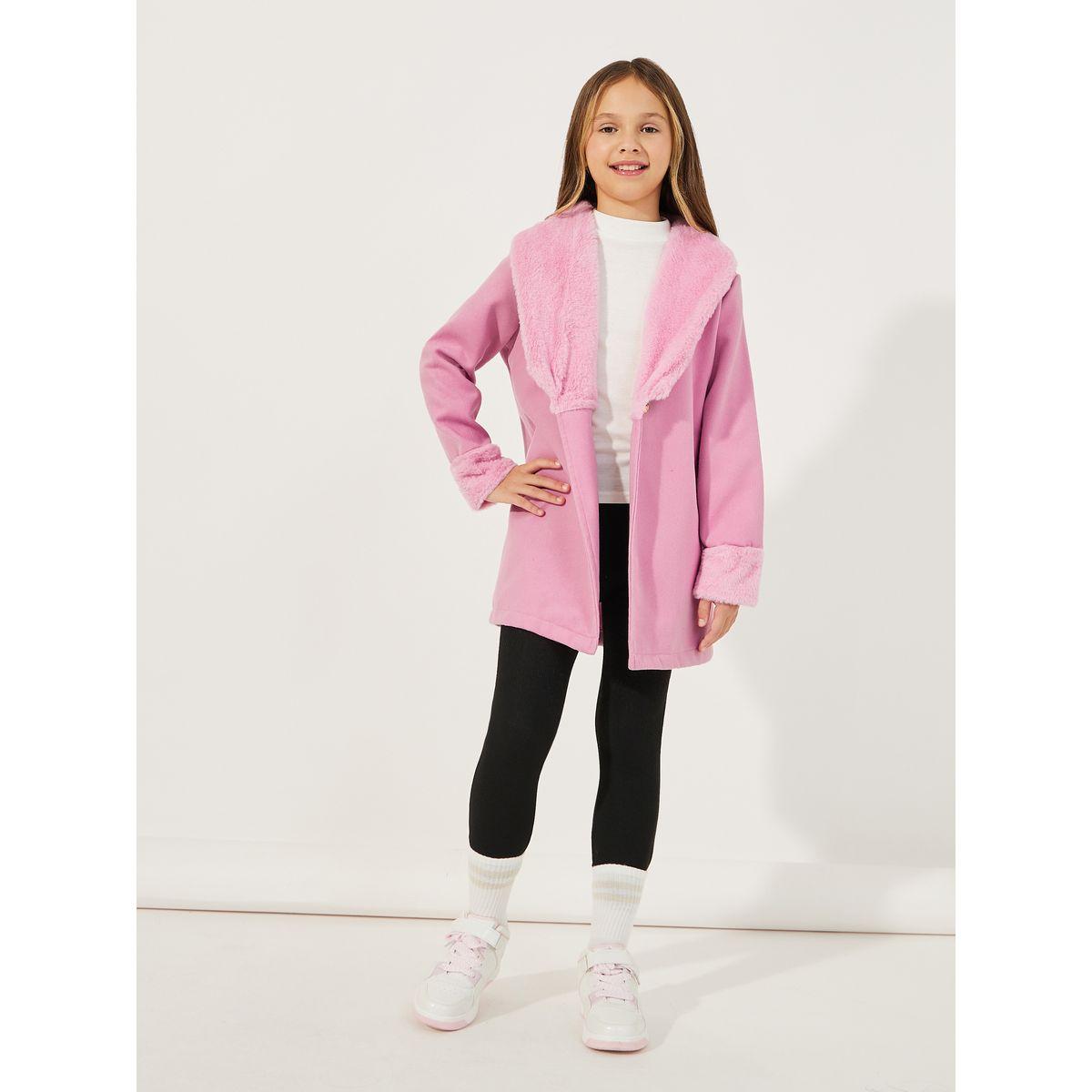 معطف بتفاصيل فرو صناعي مع حزام خصر-boys-clothing-jacketsandcoats-image-3