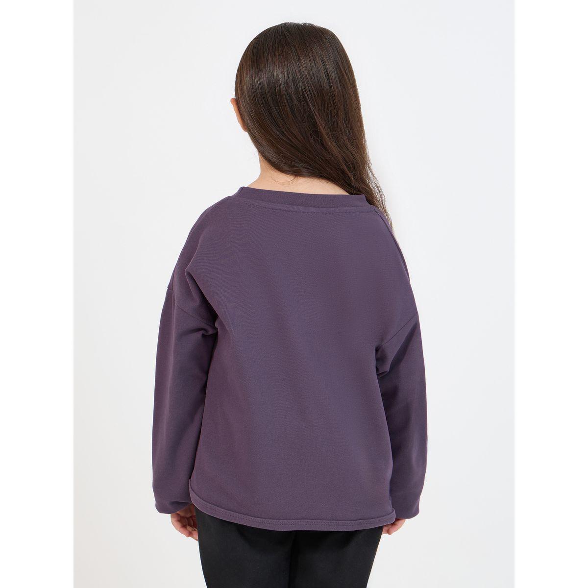 تيشيرت بجيب أمامي وأكمام طويلة-girls-clothing-tshirts-image-4