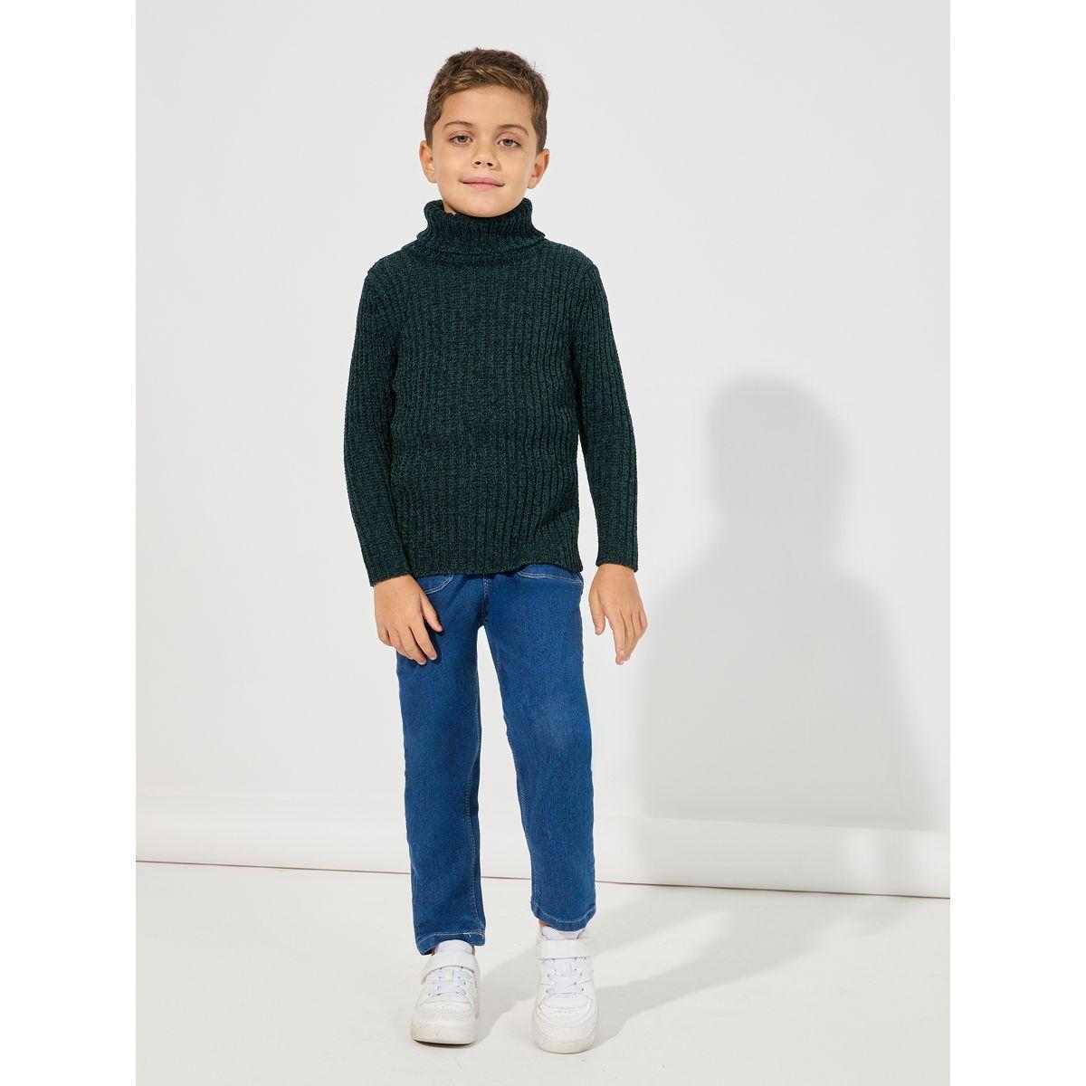 Styli Chenille Knitted Turtle Neck Sweater-boys-clothing-jumpersandcardigans-image-2