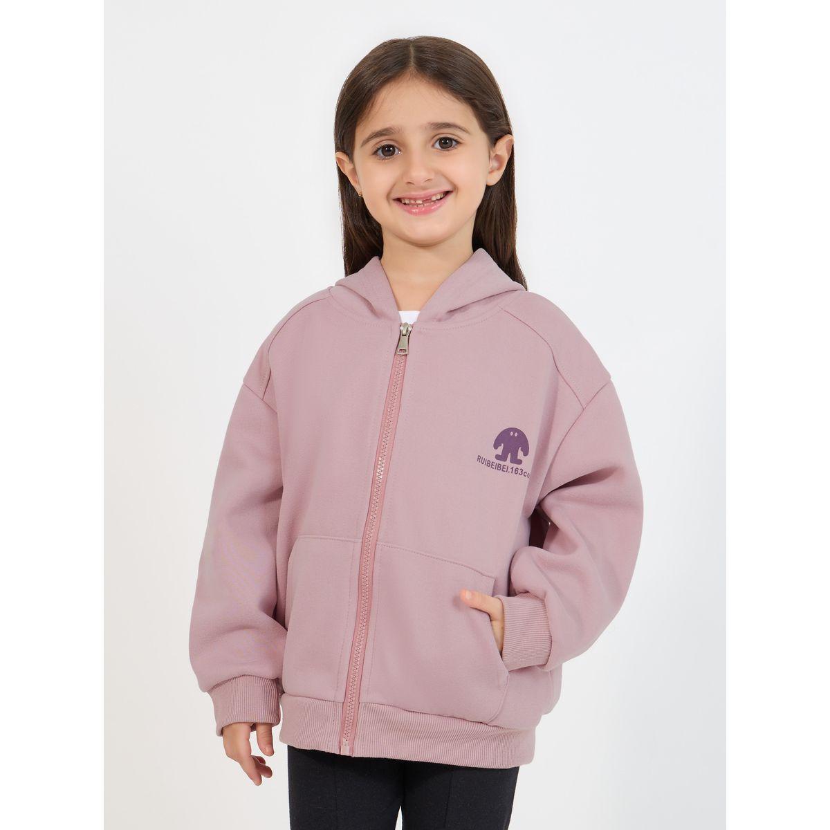 جاكيت بياقة هودي وسحَّاب غلق-girls-clothing-jacketsandcoats-image-2