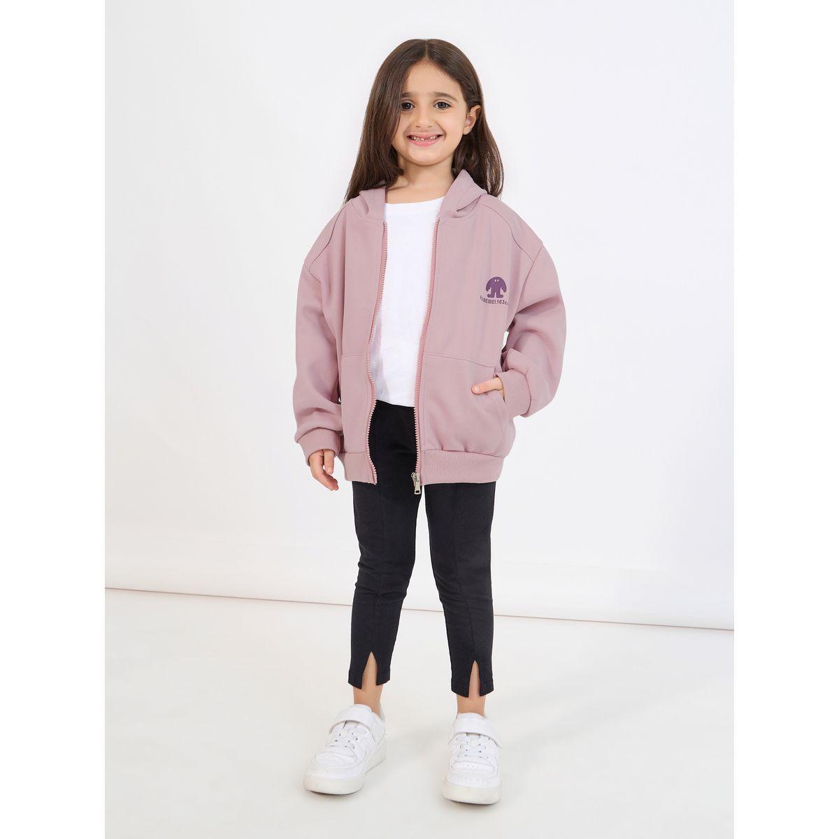 جاكيت بياقة هودي وسحَّاب غلق-girls-clothing-jacketsandcoats-image-3