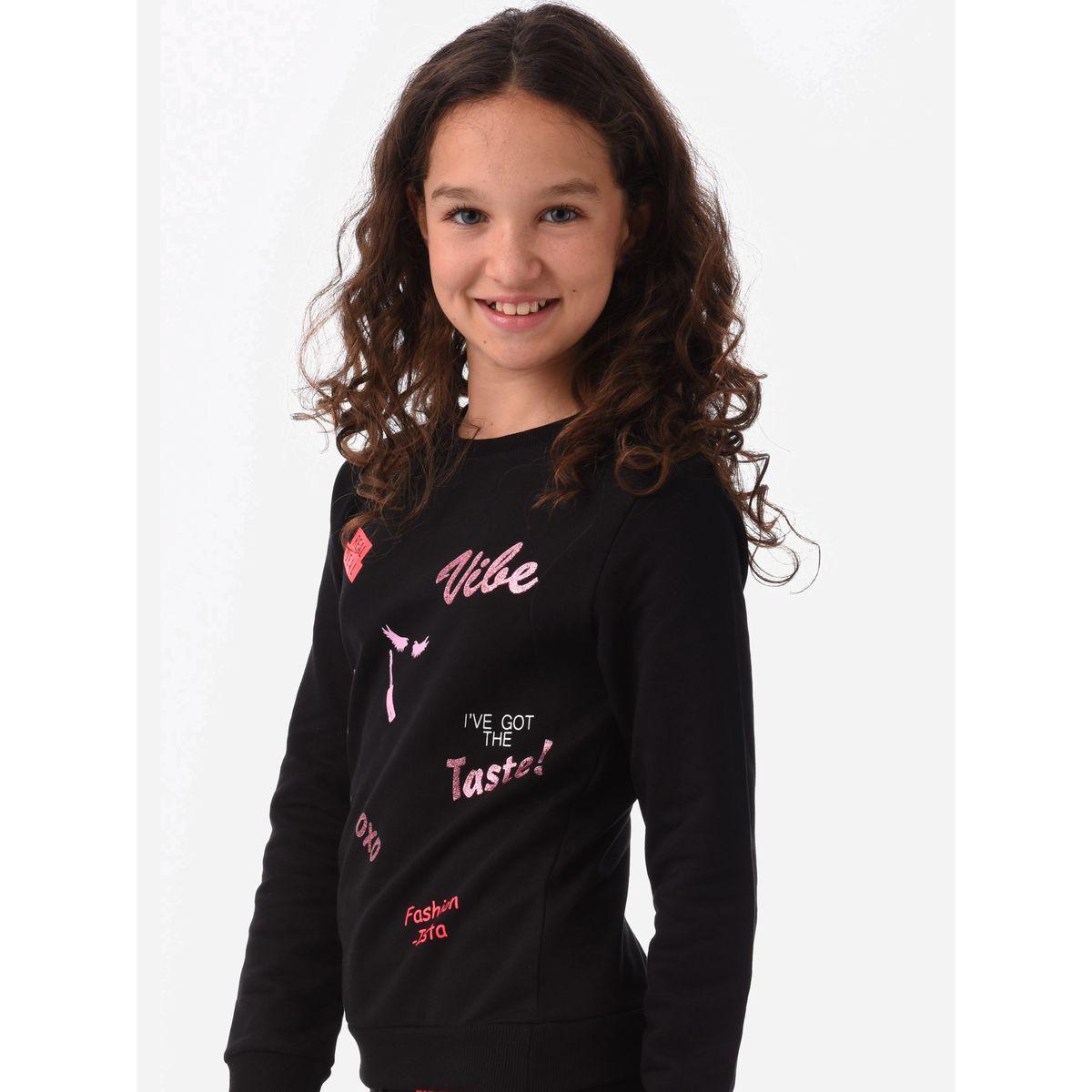 سويت شيرت مطبع بطبعة جرافيك أورباسي × ستايلي-girls-clothing-winterwear-sweatshirts-image-3