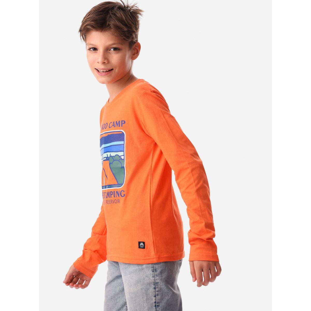 تيشيرت مطبع بطبعة جرافيك مع أكمام طويلة أورباسي × ستايلي-boys-clothing-tshirtsandpolos-image-3