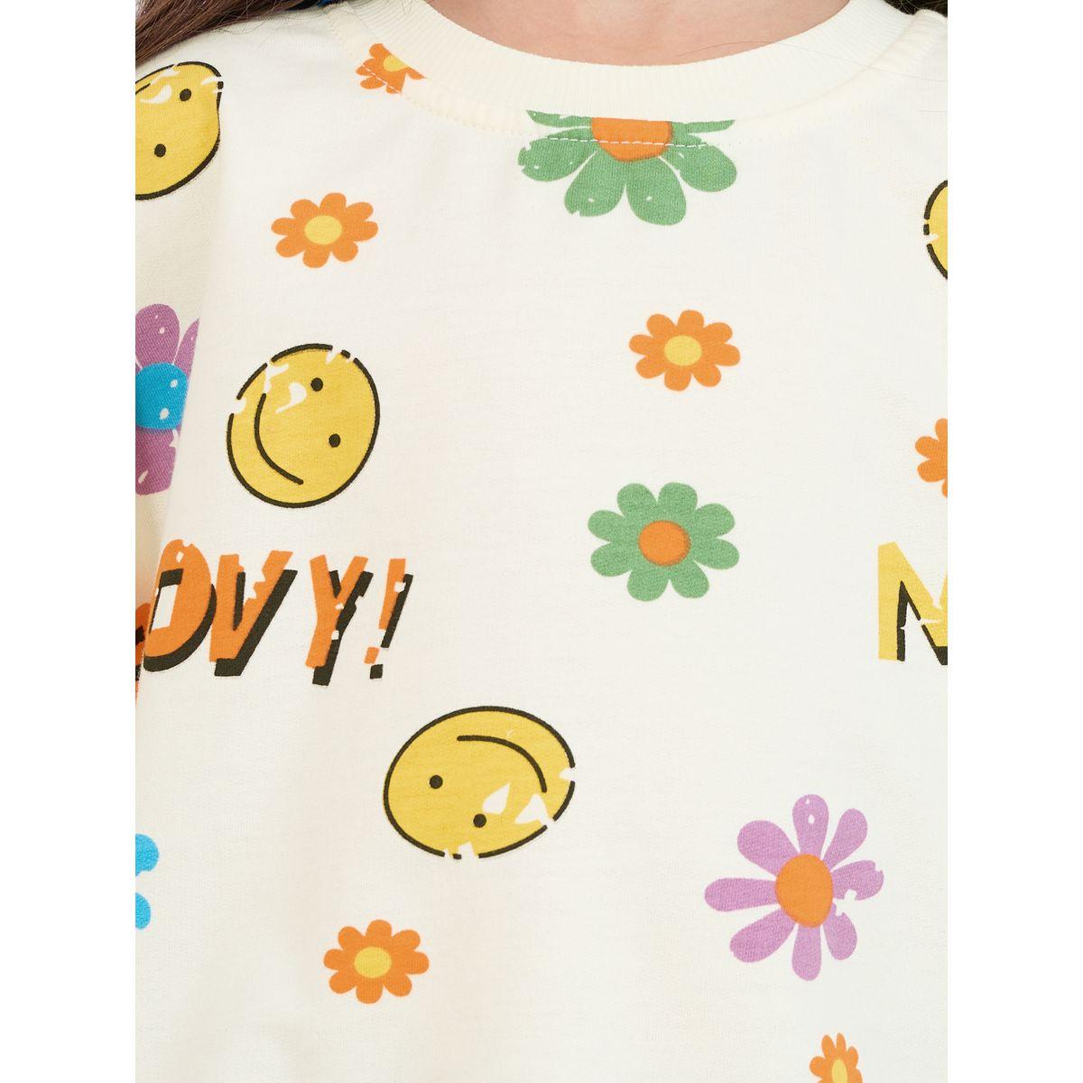 سويت شيرت فضفاض مطبع بالكامل-girls-clothing-winterwear-sweatshirts-image-3
