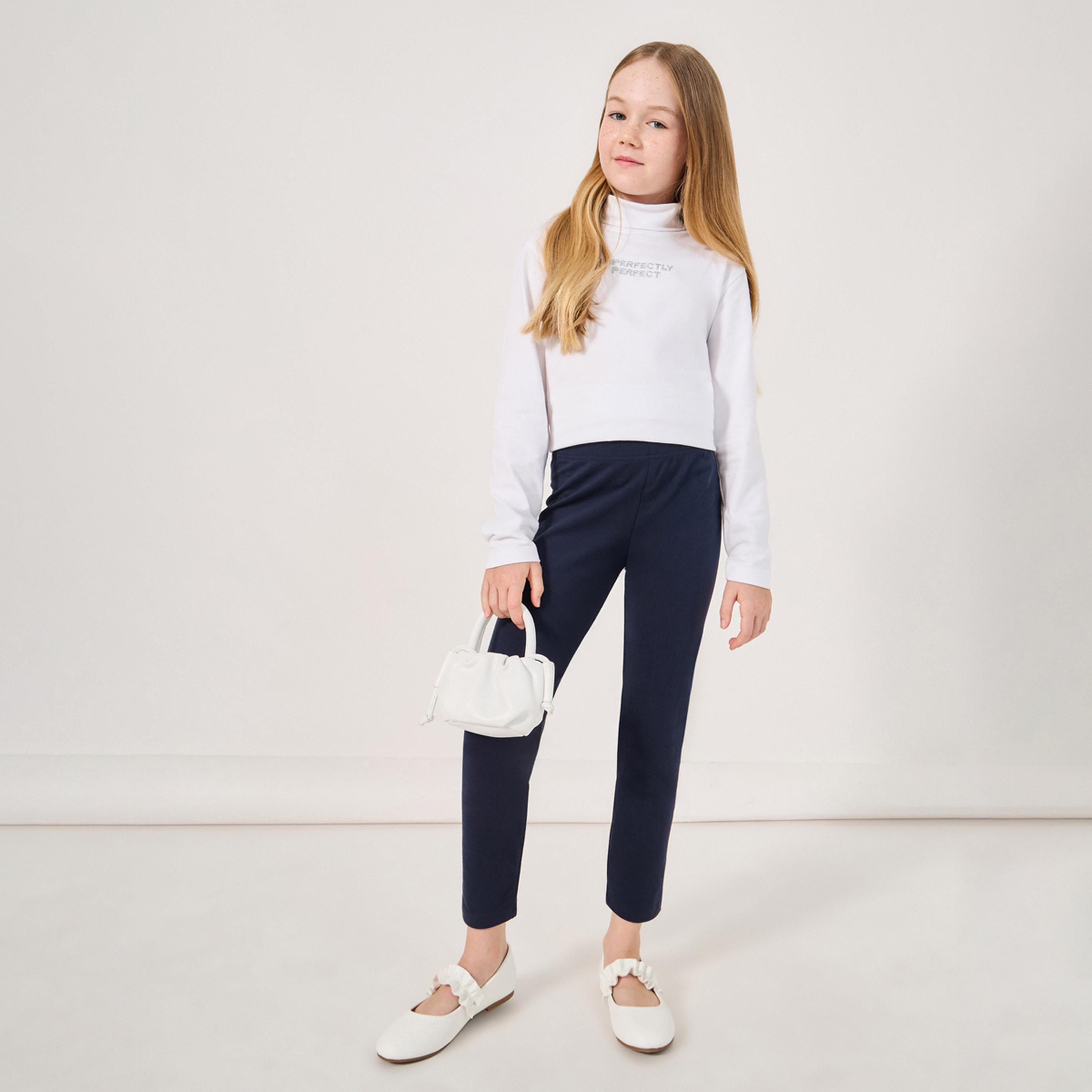 ستايلي - ليقنز سادة مطاطي-girls-clothing-bottoms-leggings-image-2