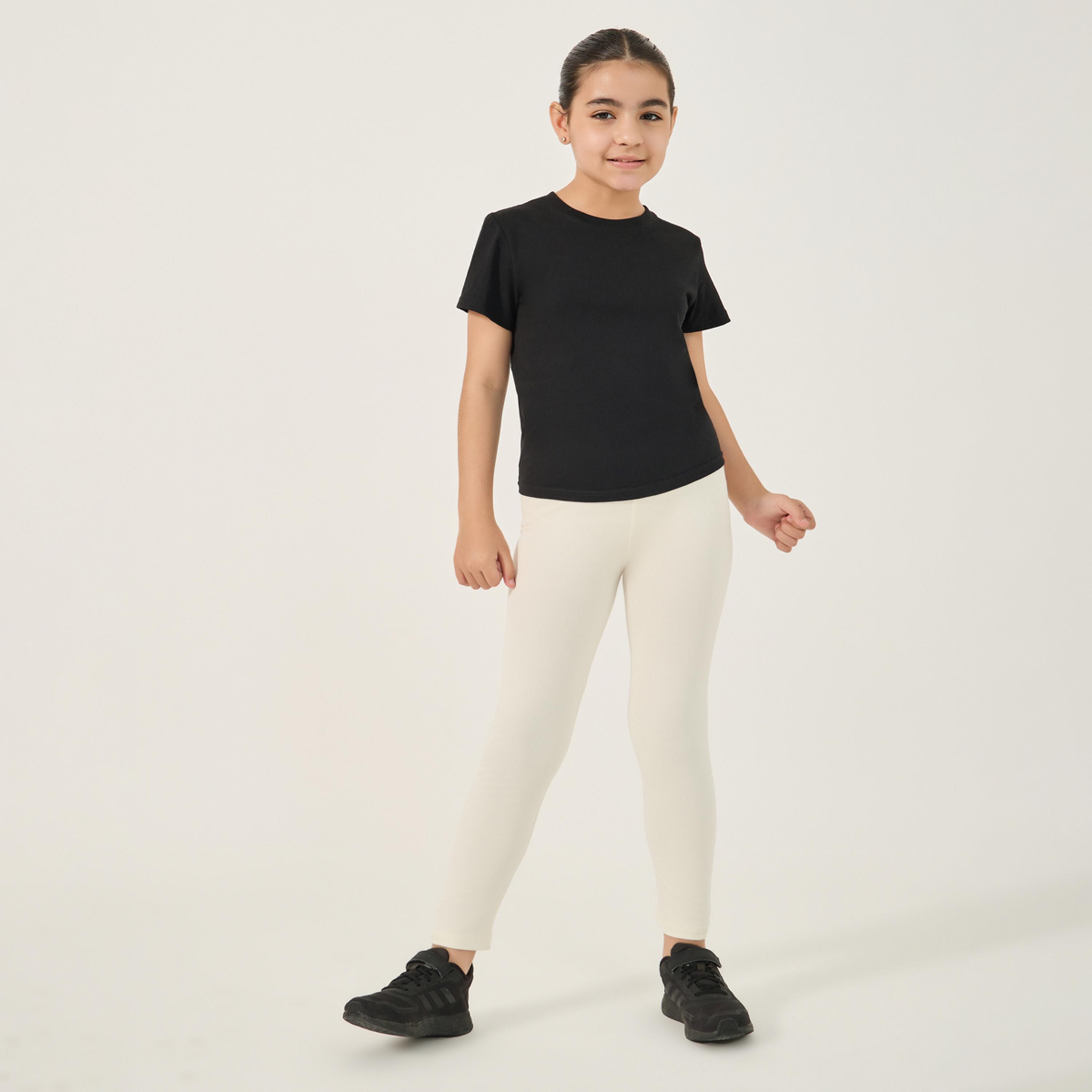 ستايلي - ليقنز سادة مطاطي-girls-clothing-bottoms-leggings-image-1