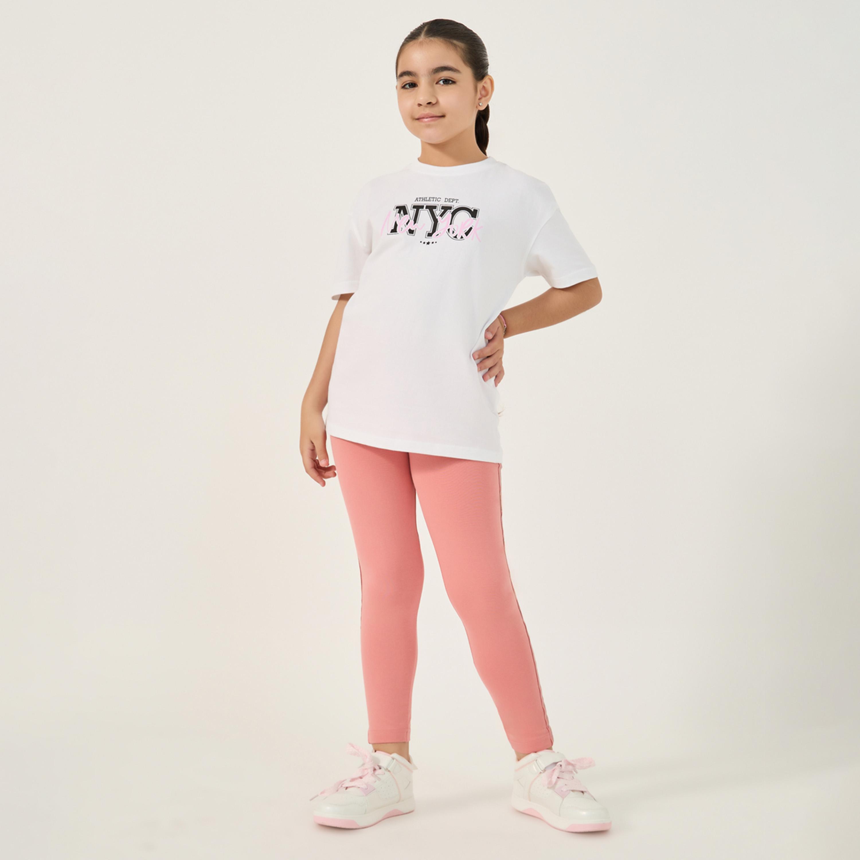 ستايلي - بنطال ضيق بطول الكاحل مع شريط جانبي-girls-clothing-bottoms-leggings-image-2