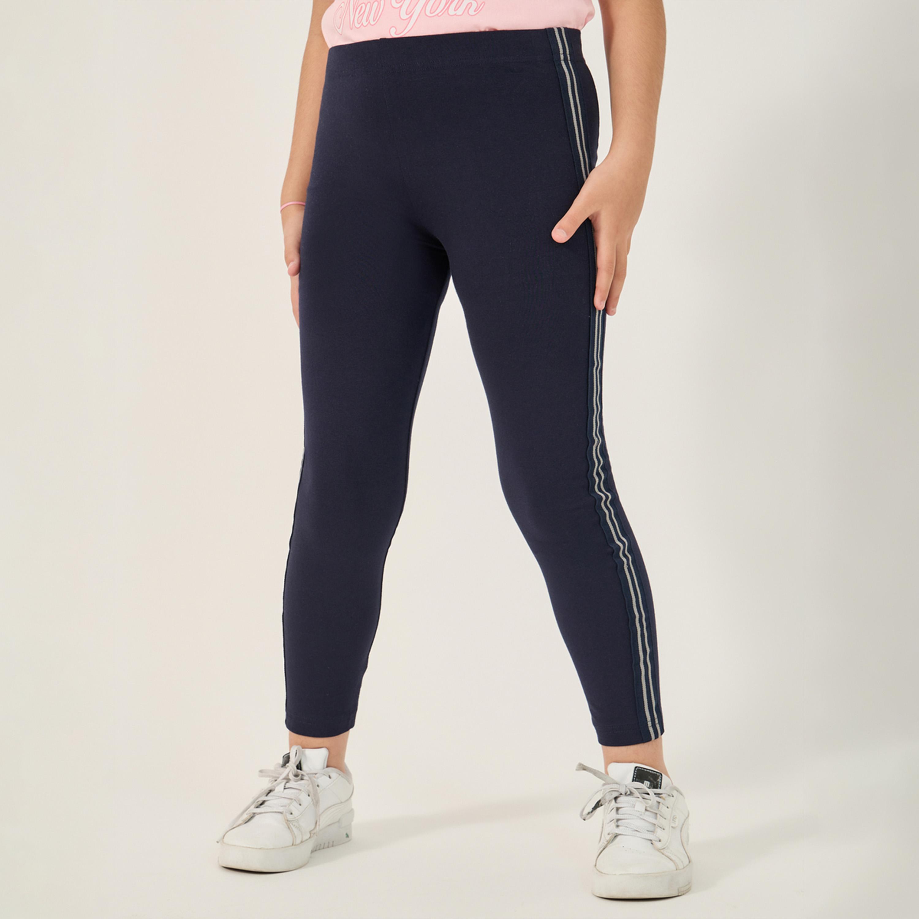 ستايلي - بنطال ضيق بطول الكاحل مع شريط جانبي-girls-clothing-bottoms-leggings-image-3