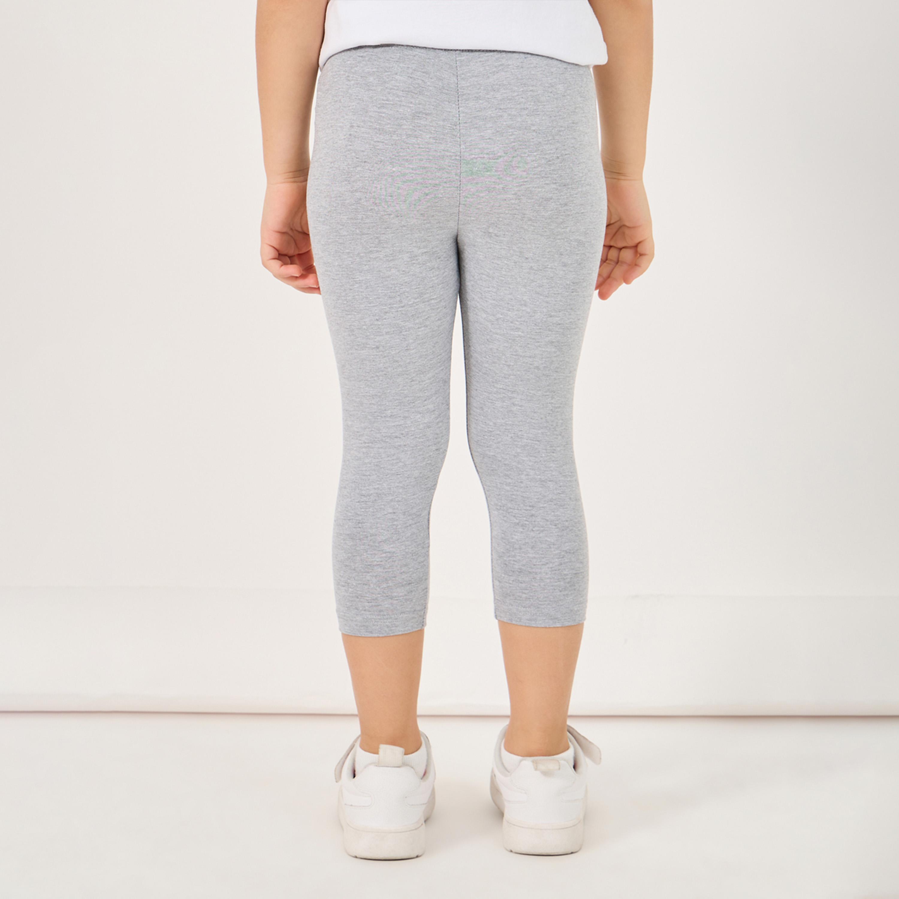 ستايلي - ليقنز برمودا أساسي بخصر مطاطي-girls-clothing-bottoms-leggings-image-4