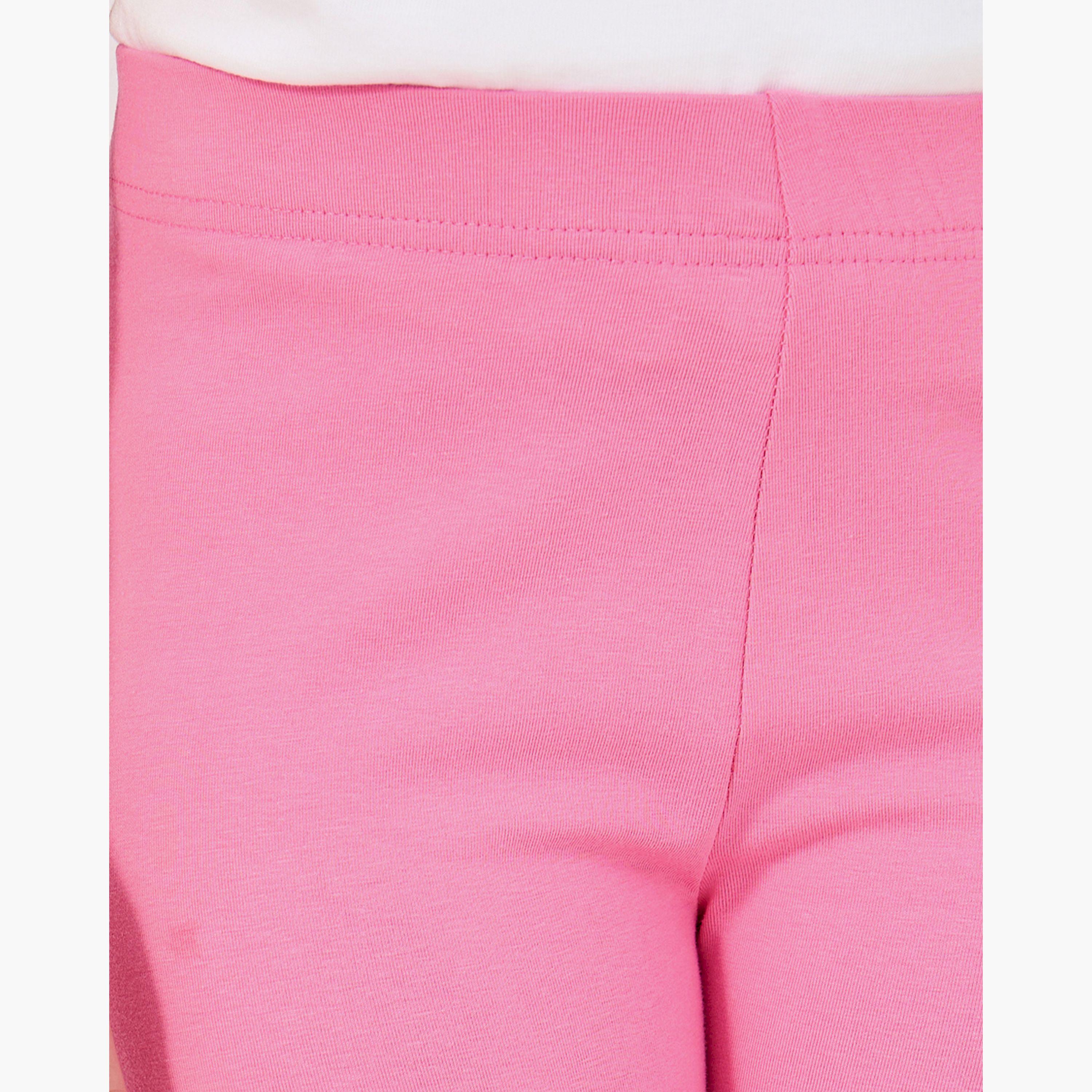 ستايلي - ليقنز برمودا أساسي بخصر مطاطي-girls-clothing-bottoms-leggings-image-3