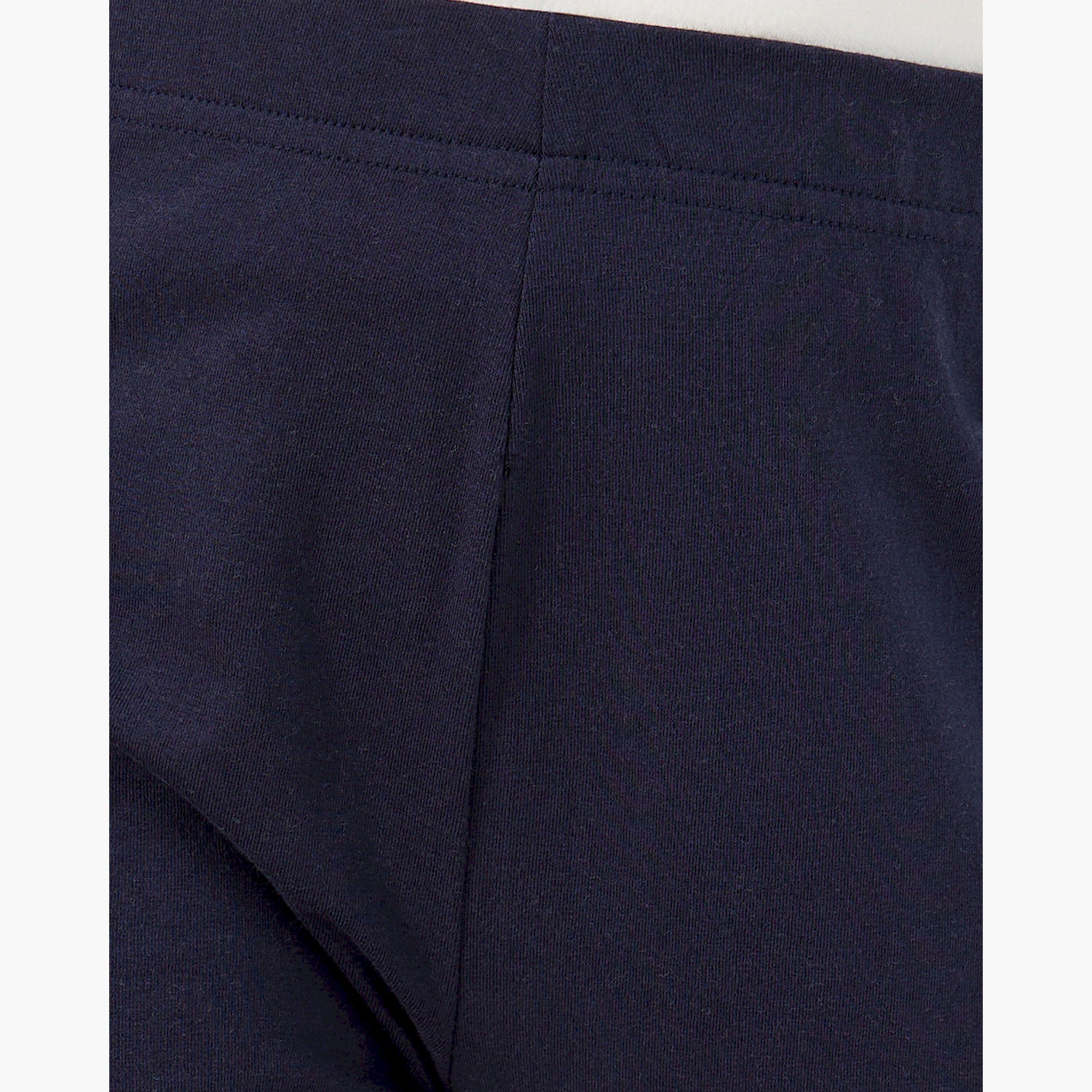 ستايلي - ليقنز برمودا سادة بحزام خصر مطاطي-girls-clothing-bottoms-leggings-image-3