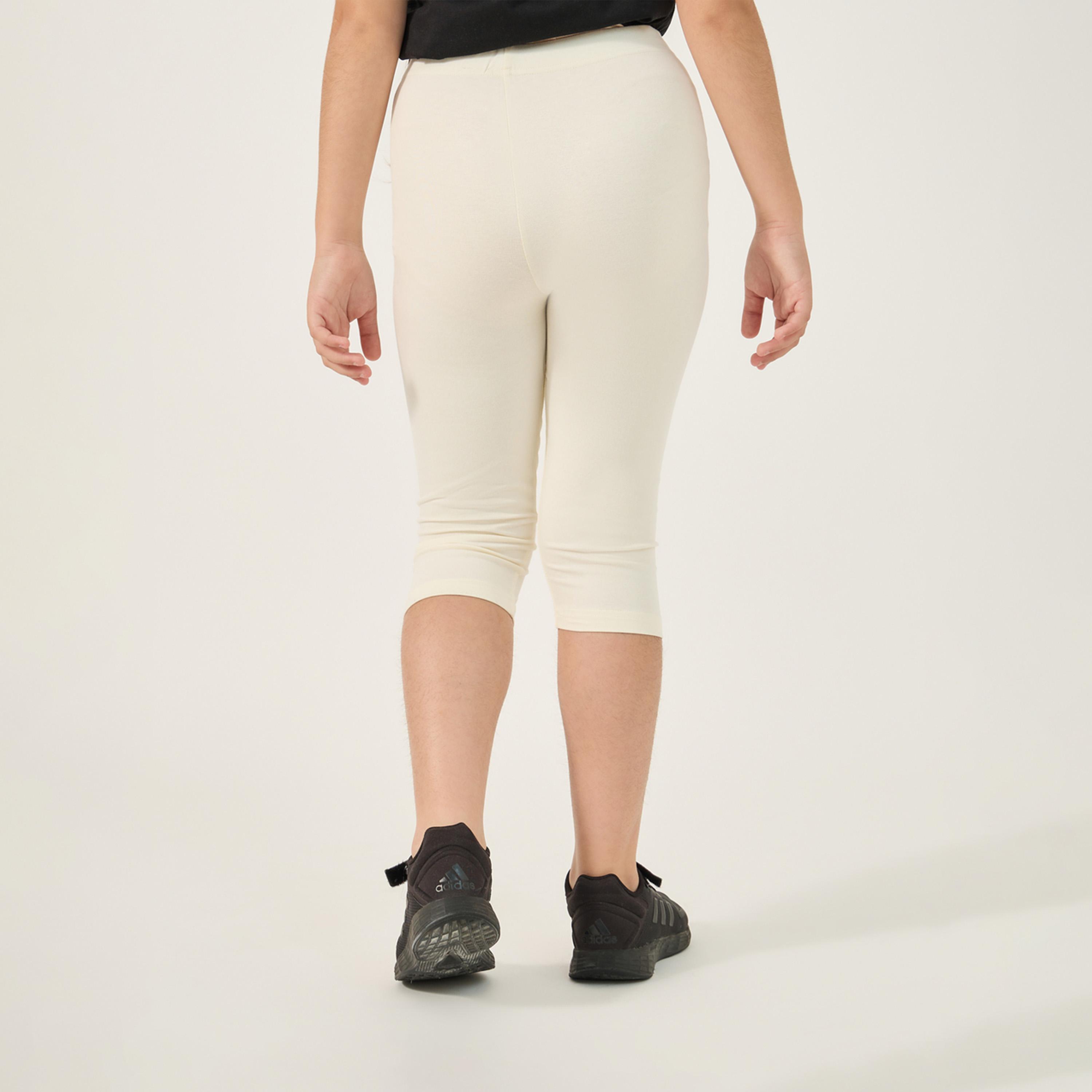 ستايلي - ليقنز برمودا سادة مع حزام خصر مطاطي-girls-clothing-bottoms-leggings-image-4