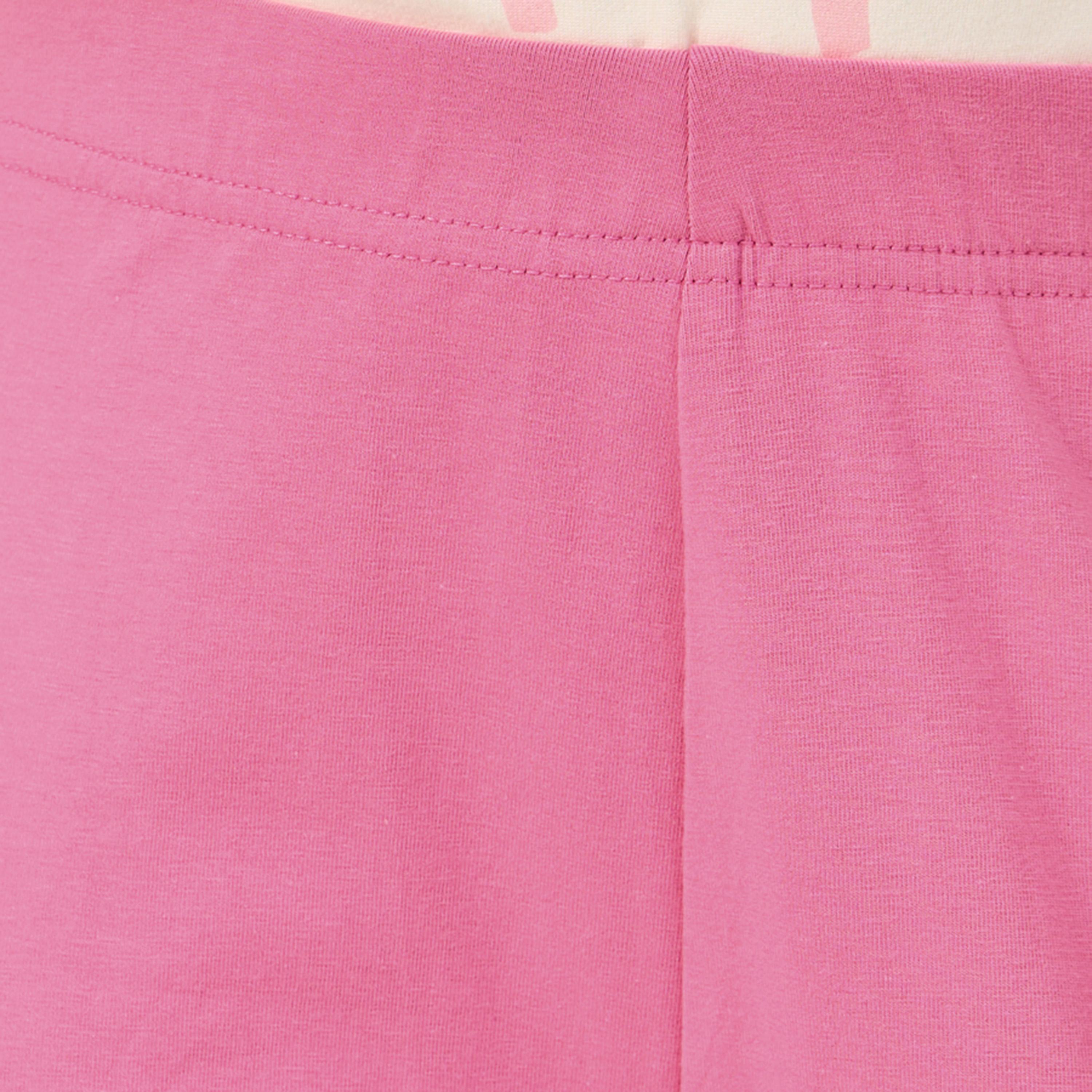 Styli Solid Capri Leggings with Elastic Waistband-girls-clothing-bottoms-jeansandjeggings-image-3