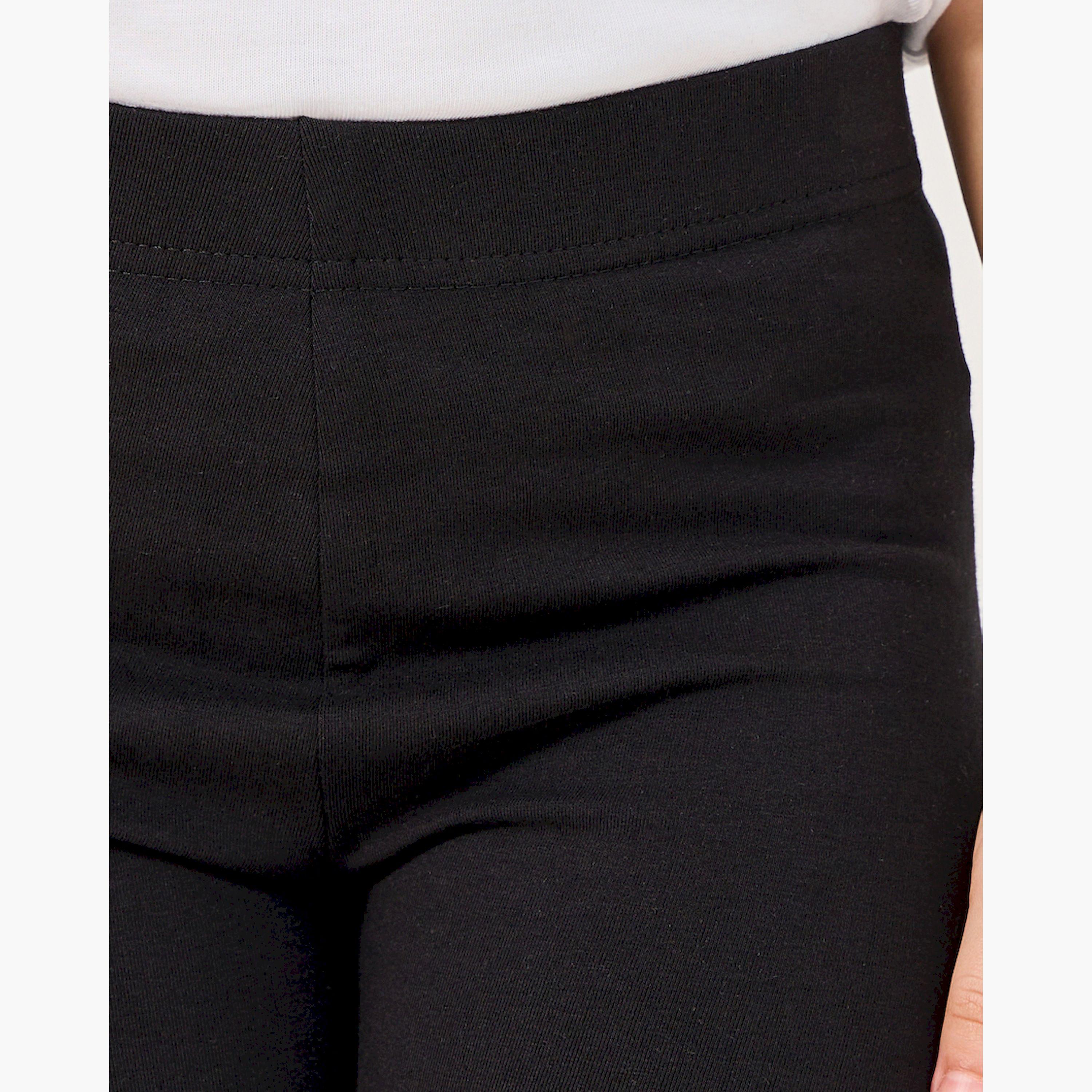 Styli Solid Cycling Cotton Shorts-girls-clothing-bottoms-leggings-image-3