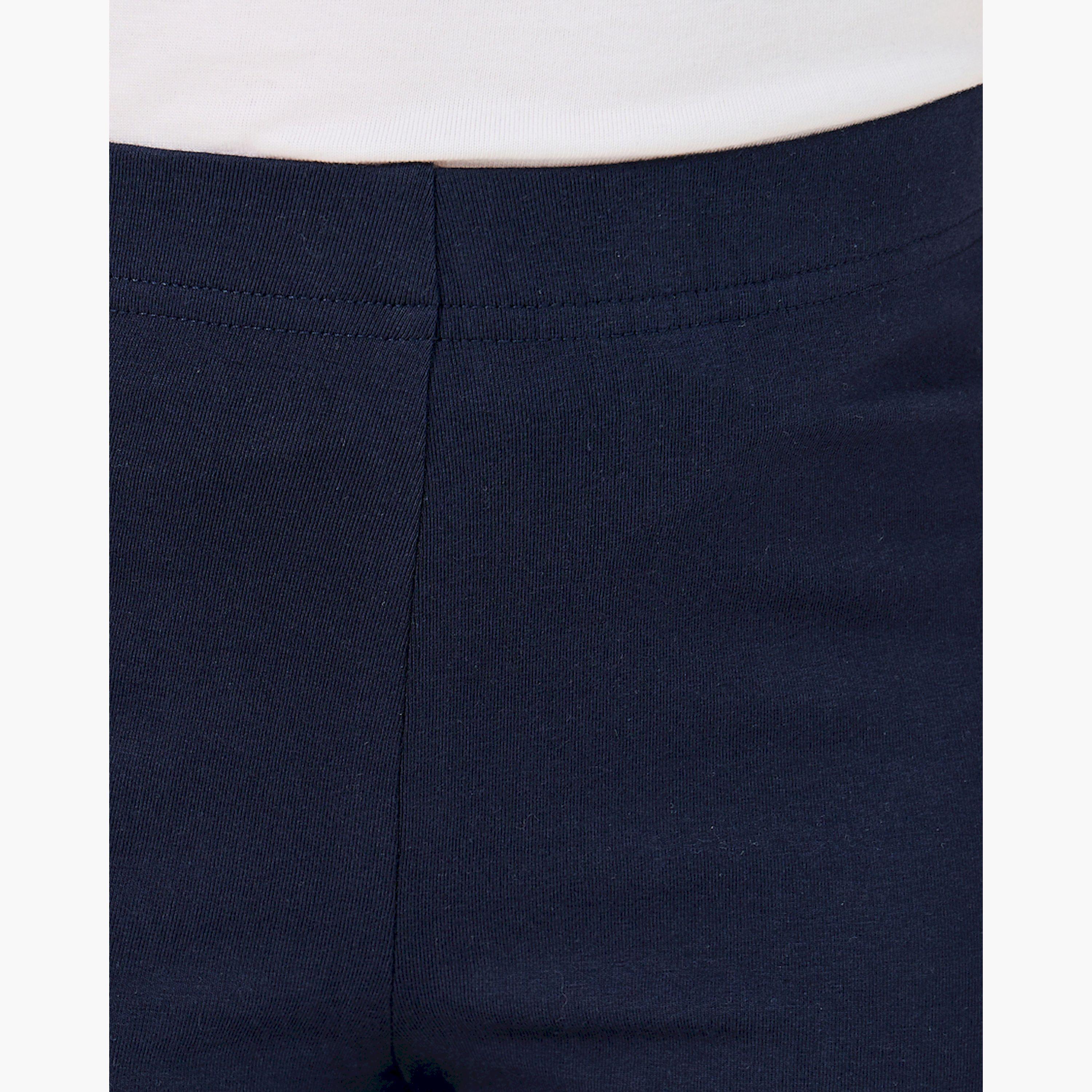 Styli Solid Cycling Cotton Shorts-girls-clothing-bottoms-leggings-image-3