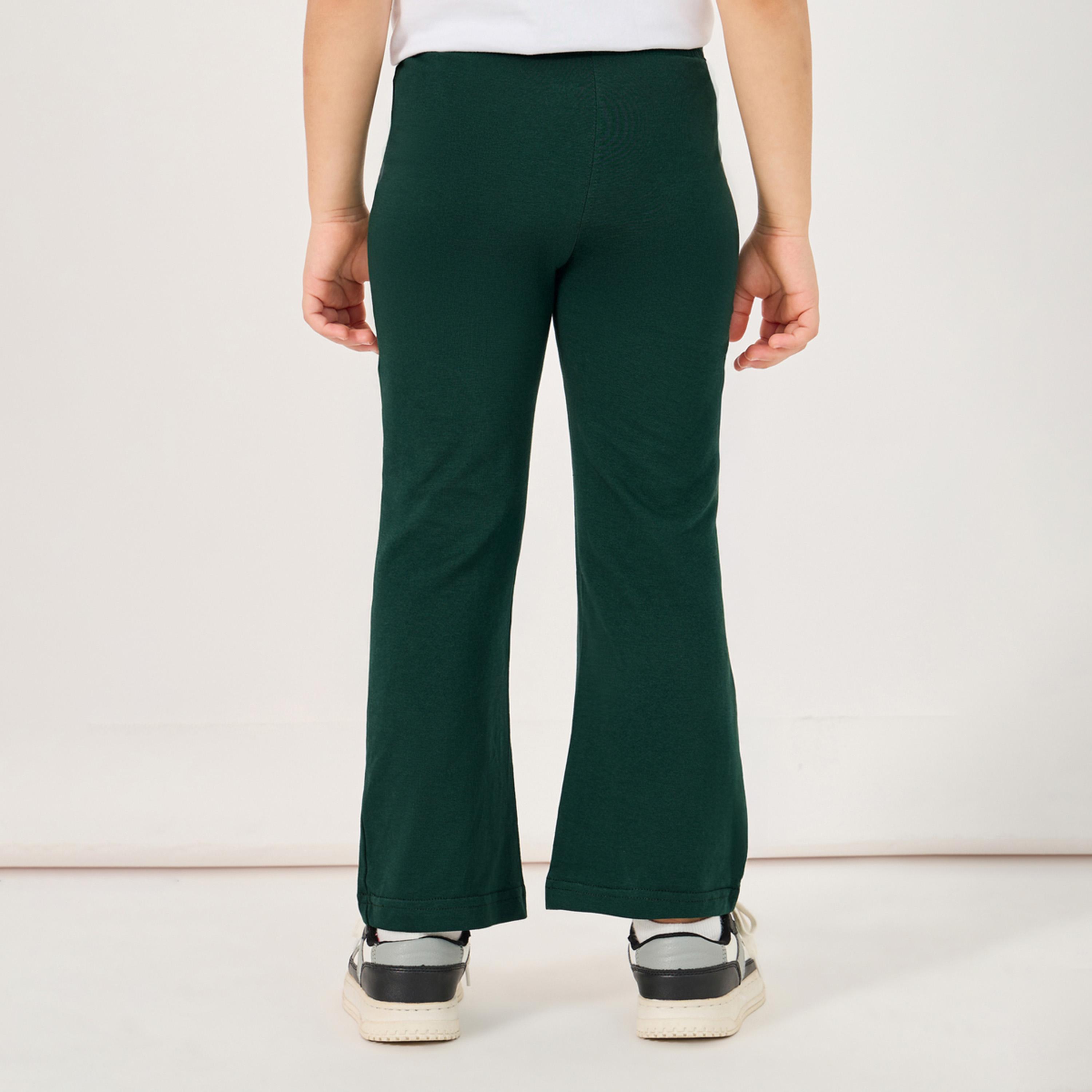 ستايلي - ليقنز واسع بخصر مرتفع مع شارة-girls-clothing-bottoms-leggings-image-4
