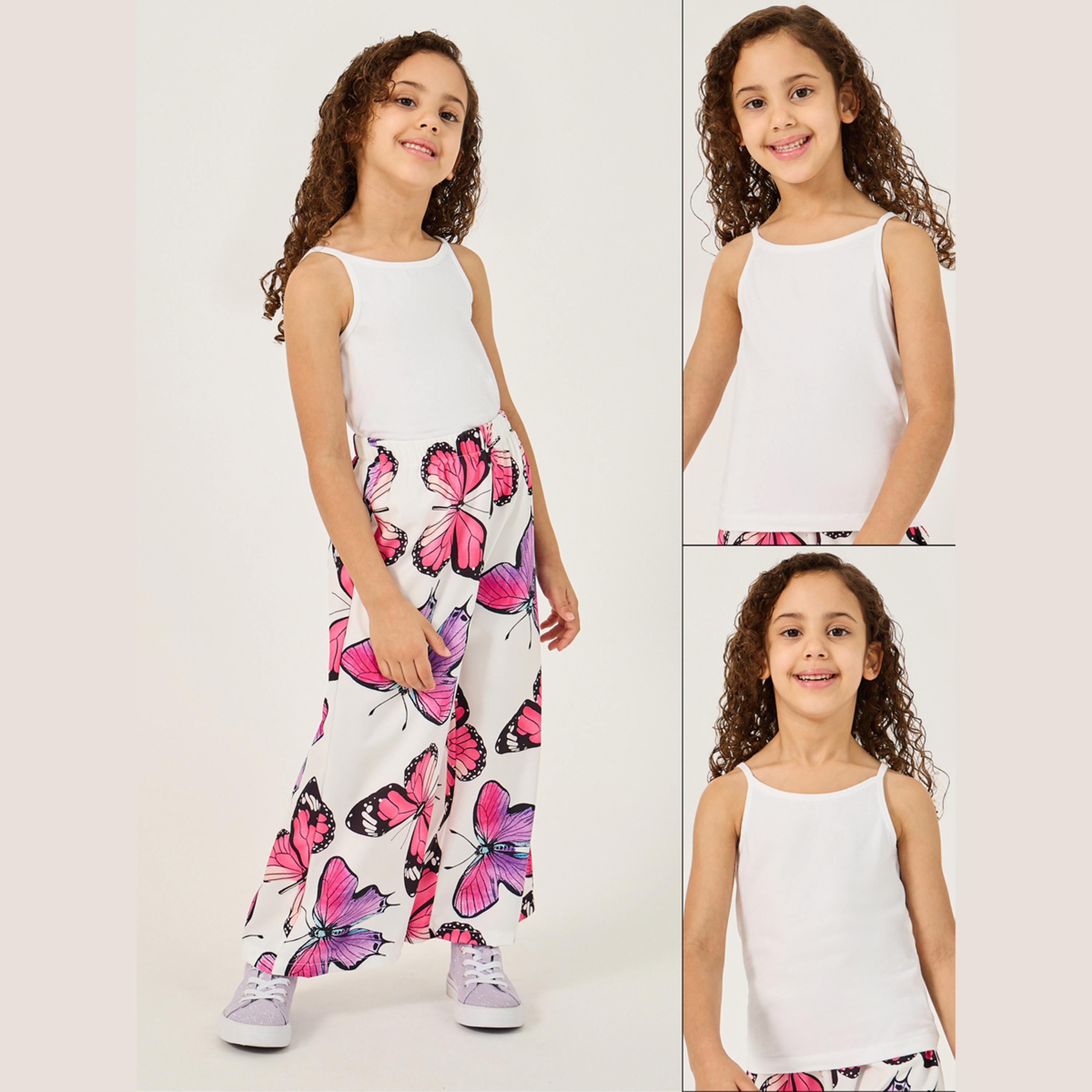 ستايلي - مجموعة من 2 قميص داخلي للبنات-girls-clothing-innerwear-image-1