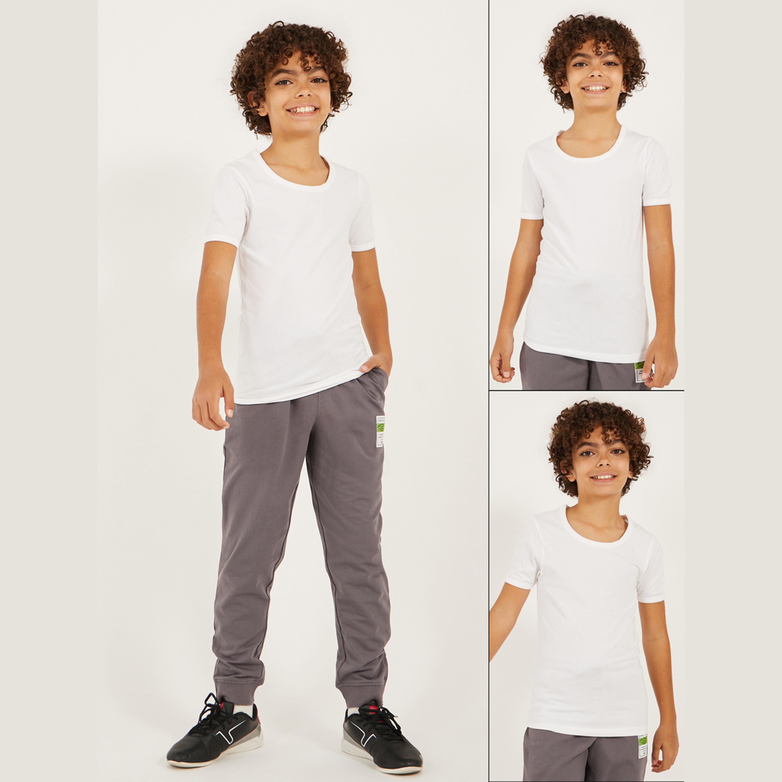 Styli Boys Pack Of 2 Short Sleeve Vest-boys-clothing-innerwear-image-1
