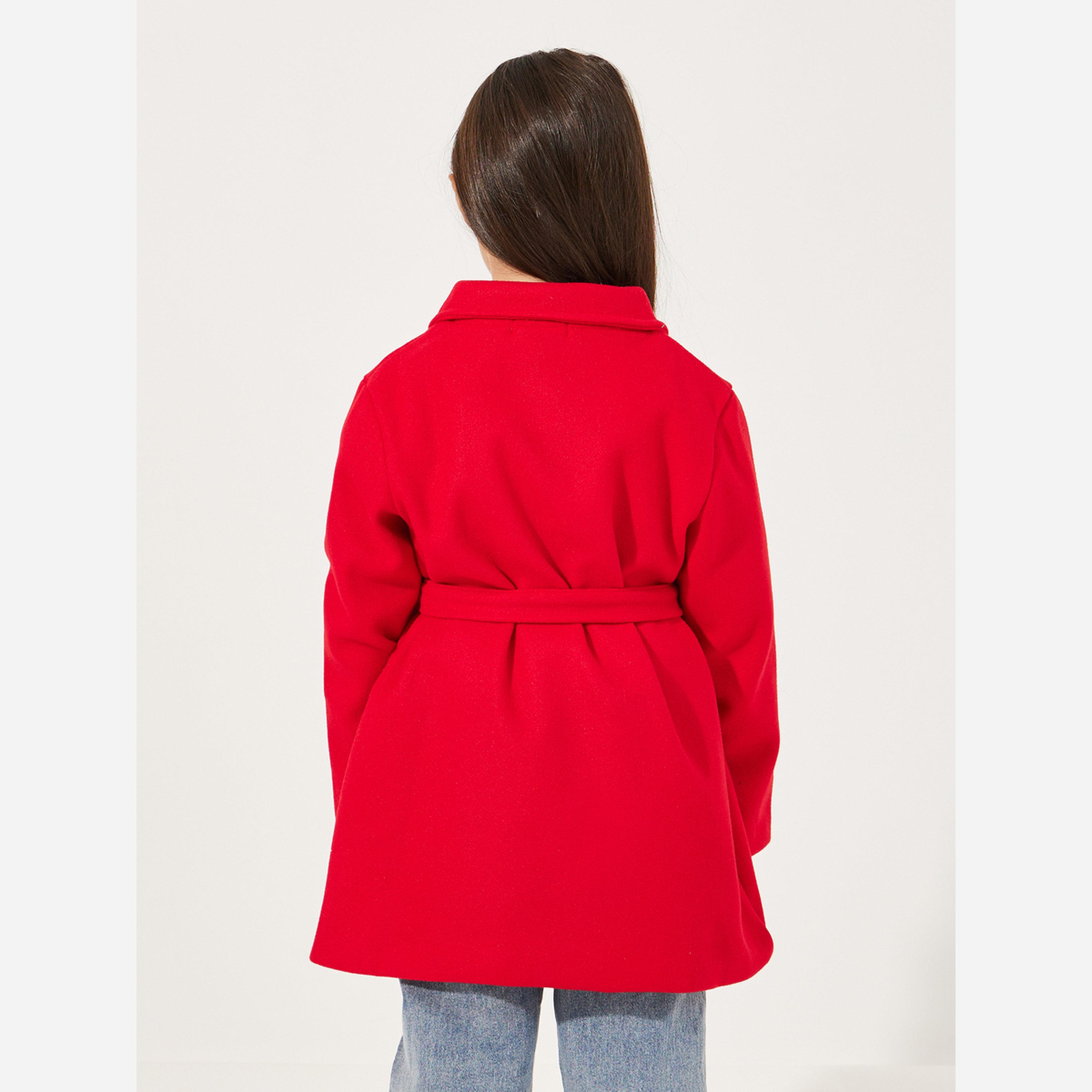 Styli Girls Wool Like Belted Coat-girls-clothing-jacketsandcoats-image-5