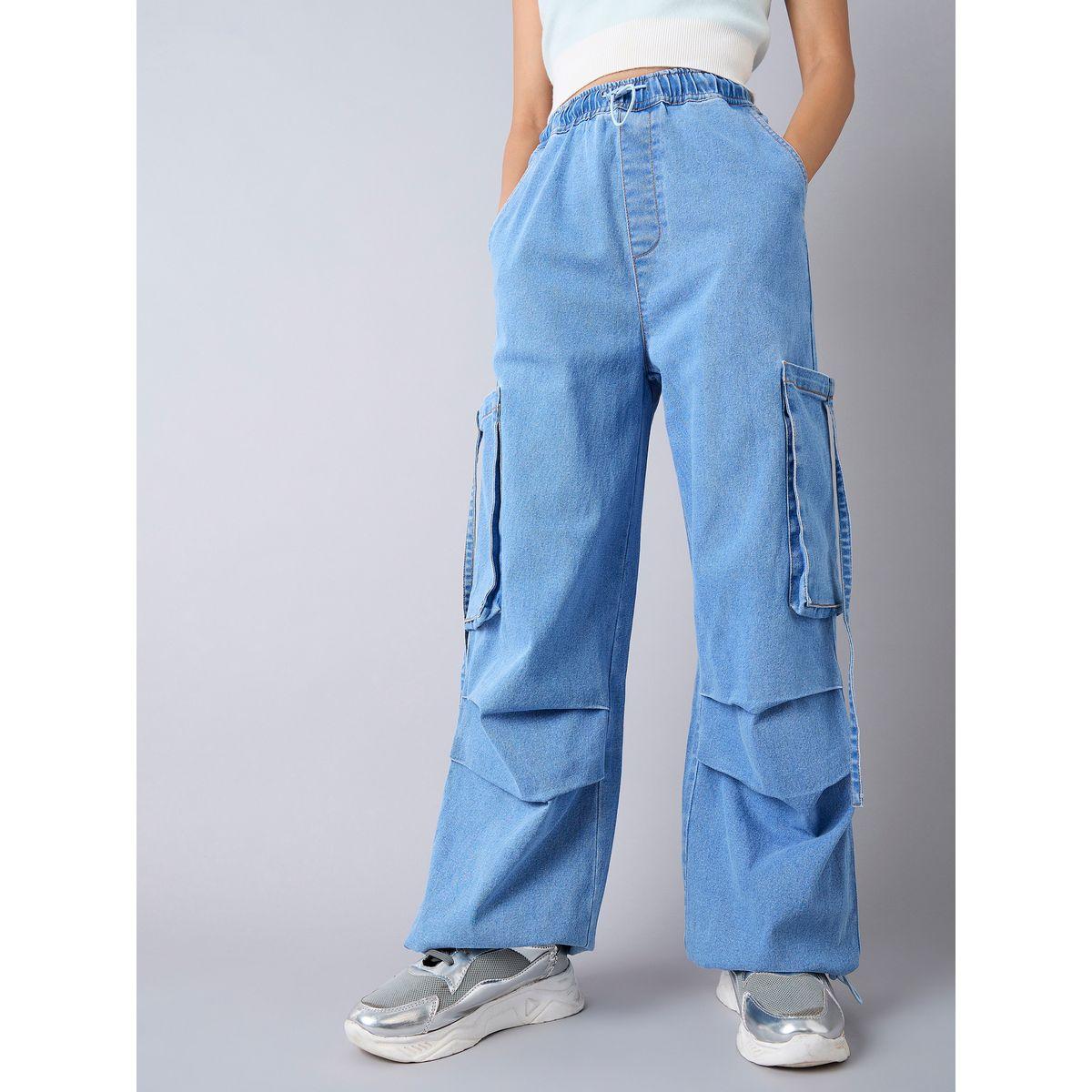 جينز كارجو بتفاصيل مشطوفة وجيب جانبي نوه-فوه × ستايلي-girls-clothing-bottoms-jeansandjeggings-image-1
