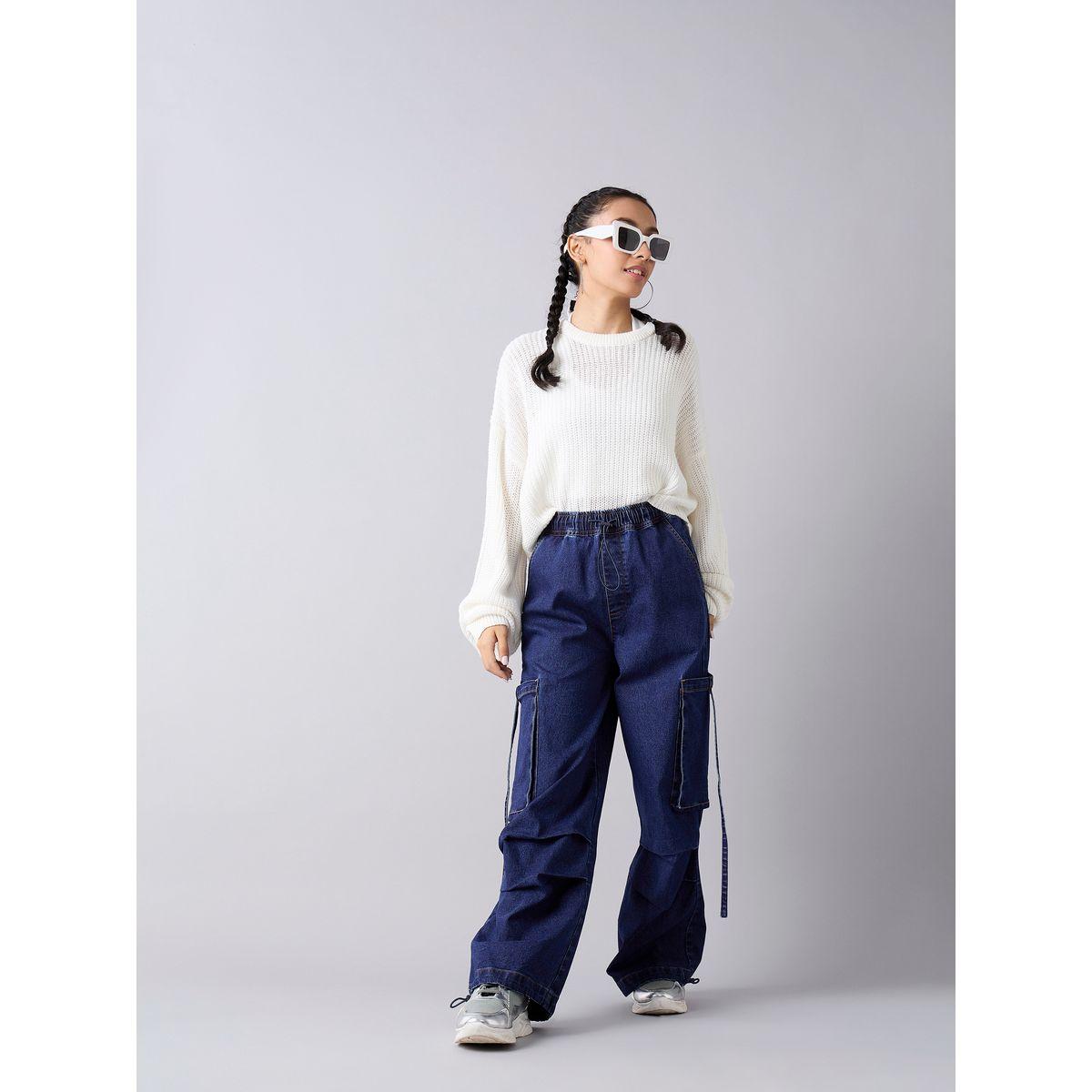 جينز كارجو بتفاصيل مشطوفة وجيب جانبي نوه-فوه × ستايلي-girls-clothing-bottoms-jeansandjeggings-image-2
