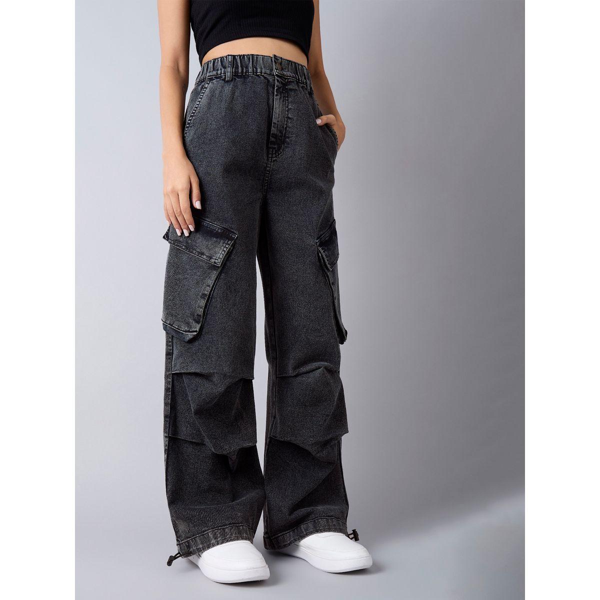 جينز كارجو بتفاصيل مشطوفة وخصر مطاطي نوه-فوه × ستايلي-girls-clothing-bottoms-jeansandjeggings-image-1