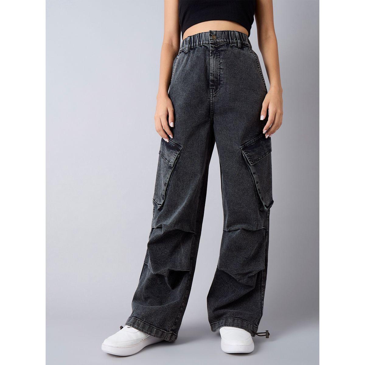 جينز كارجو بتفاصيل مشطوفة وخصر مطاطي نوه-فوه × ستايلي-girls-clothing-bottoms-jeansandjeggings-image-2
