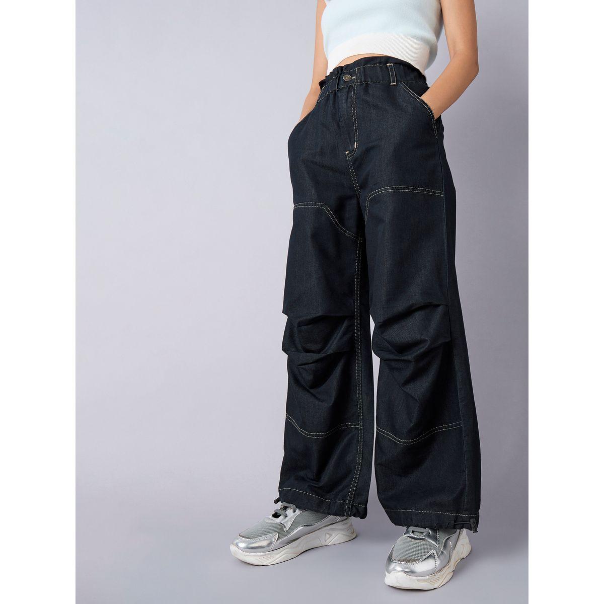 جينز كارجو بخصر مطاطي وحافة بأربطة نوه-فوه × ستايلي-girls-clothing-bottoms-jeansandjeggings-image-1