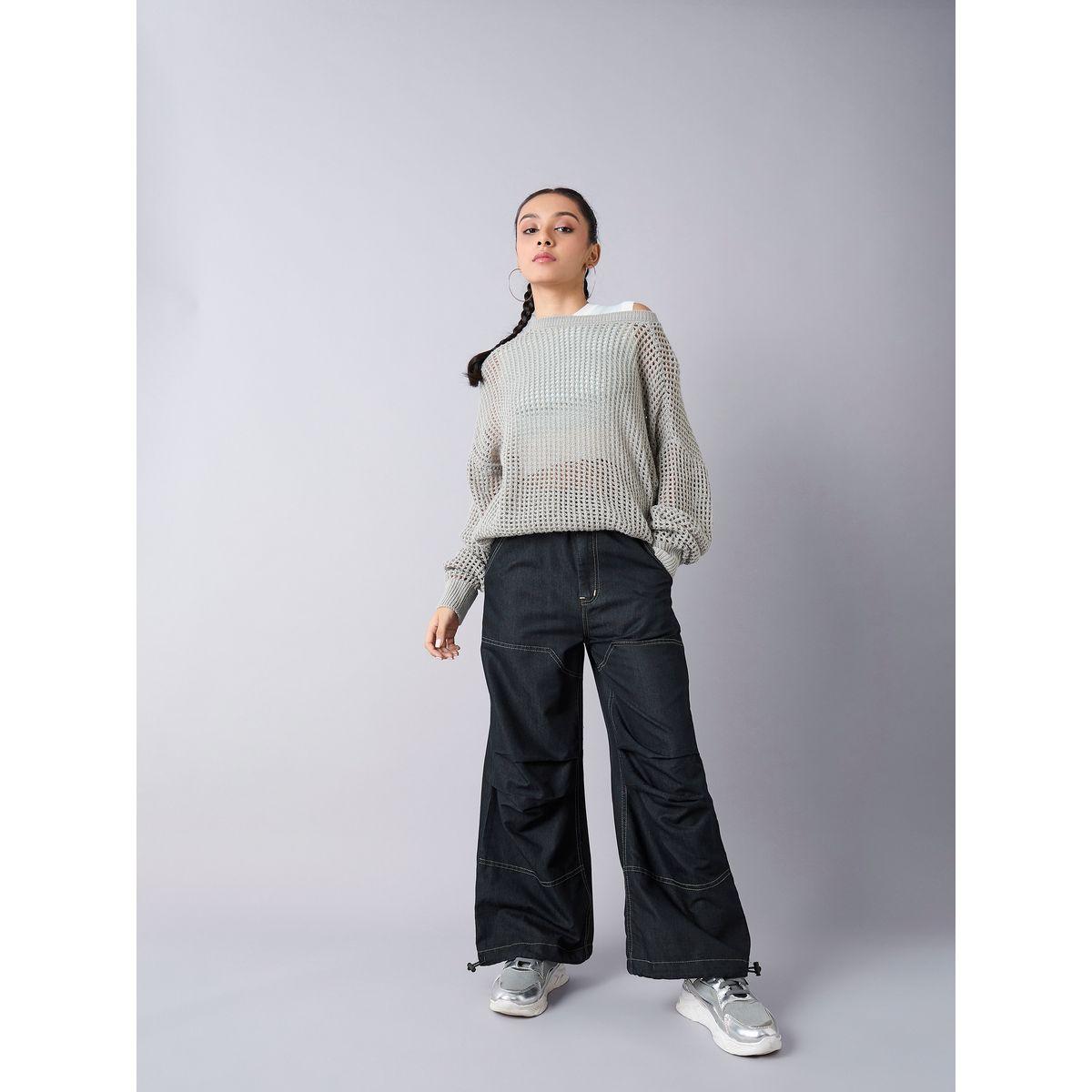 جينز كارجو بخصر مطاطي وحافة بأربطة نوه-فوه × ستايلي-girls-clothing-bottoms-jeansandjeggings-image-2
