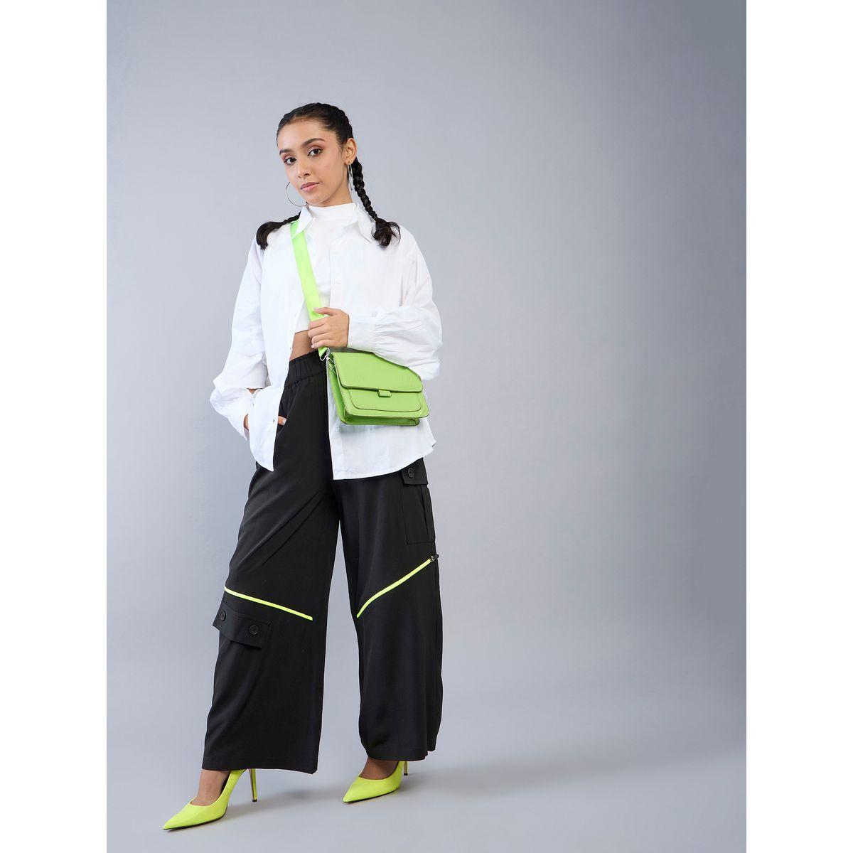 بنطال بقصة باراشوت بنمط كارجو وخصر مطاطي نوه-فوه × ستايلي-girls-clothing-bottoms-trousers-image-2
