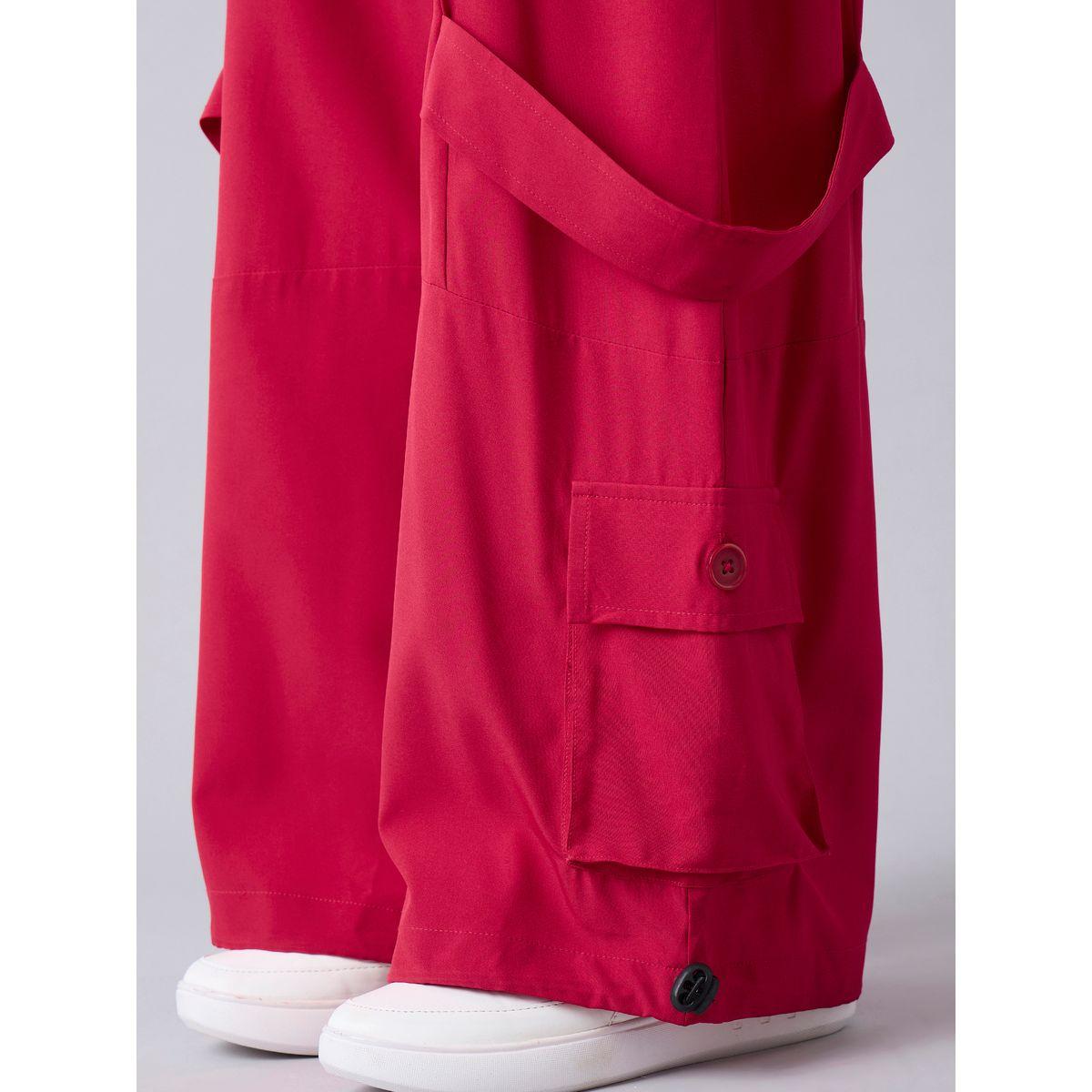 بنطال سادة بقصة باراشوت ونمط كارجو نوه-فوه × ستايلي-girls-clothing-bottoms-trousers-image-5