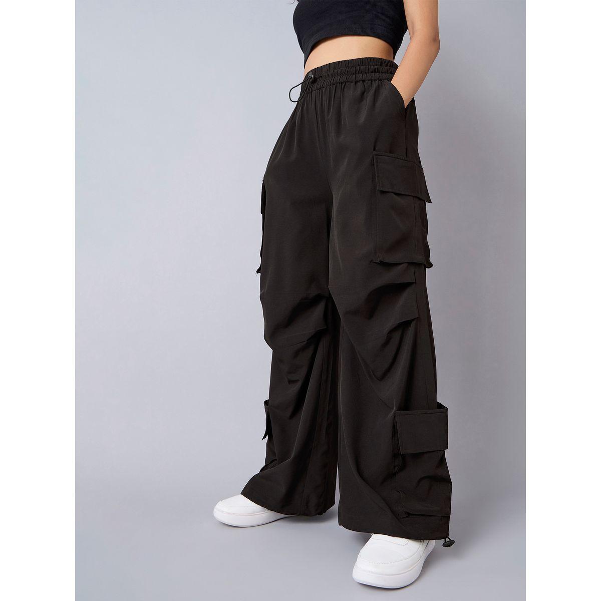 بنطال سادة بقصة باراشوت ونمط كارجو نوه-فوه × ستايلي-girls-clothing-bottoms-trousers-image-1