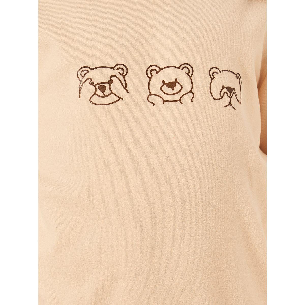 Styli Bear Print Mock Neck Long Sleeve T-Shirt-girls-clothing-tshirts-image-3