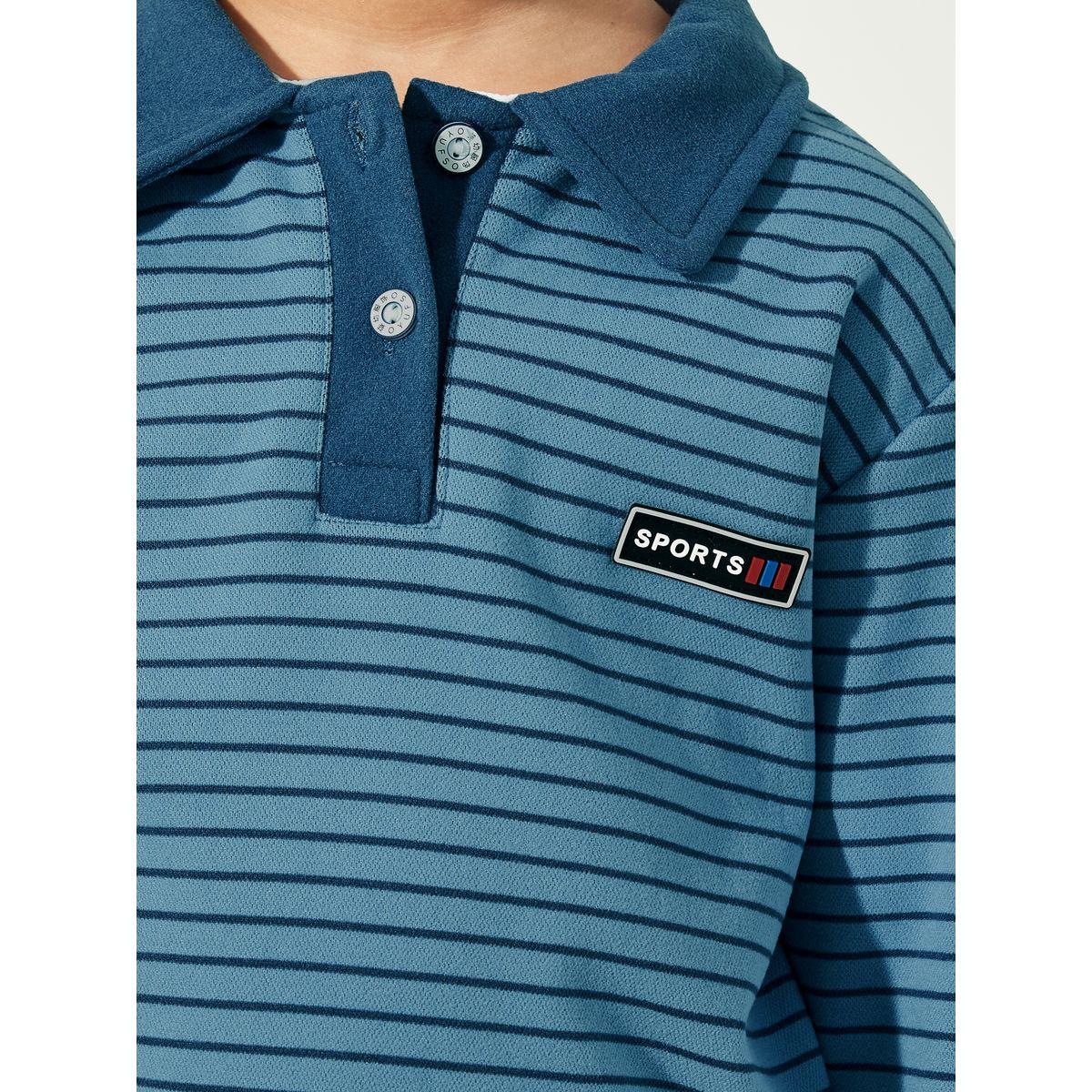 Styli Striped Patch Detail Polo T-Shirt-boys-clothing-tshirtsandpolos-image-3