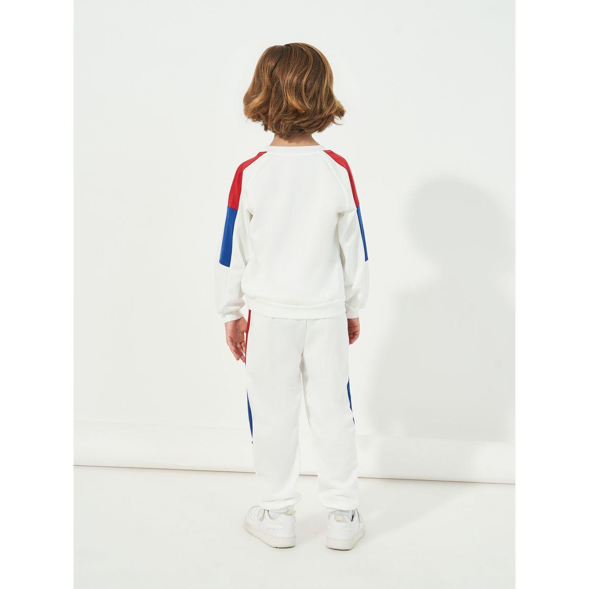 Styli Colorblock Slogan Print Sweatshirt & Joggers Set-boys-clothing-setsandcoords-image-4