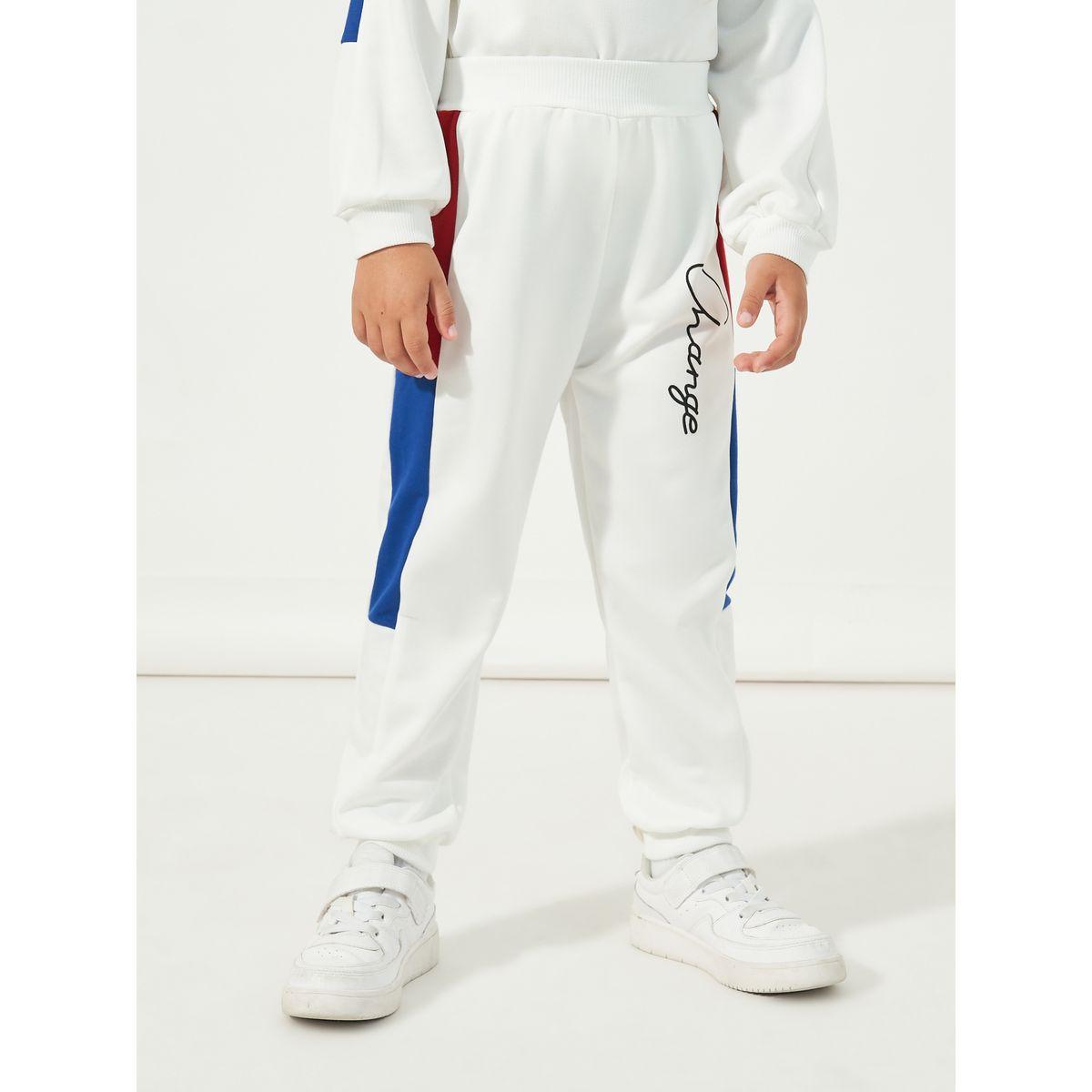 Styli Colorblock Slogan Print Sweatshirt & Joggers Set-boys-clothing-setsandcoords-image-5