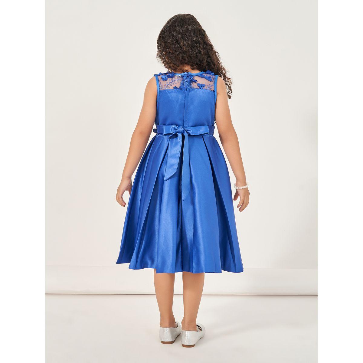فستان ساتان بتفاصيل دانتيل وربطة فيونكة-girls-clothing-dressesandjumpsuits-image-4
