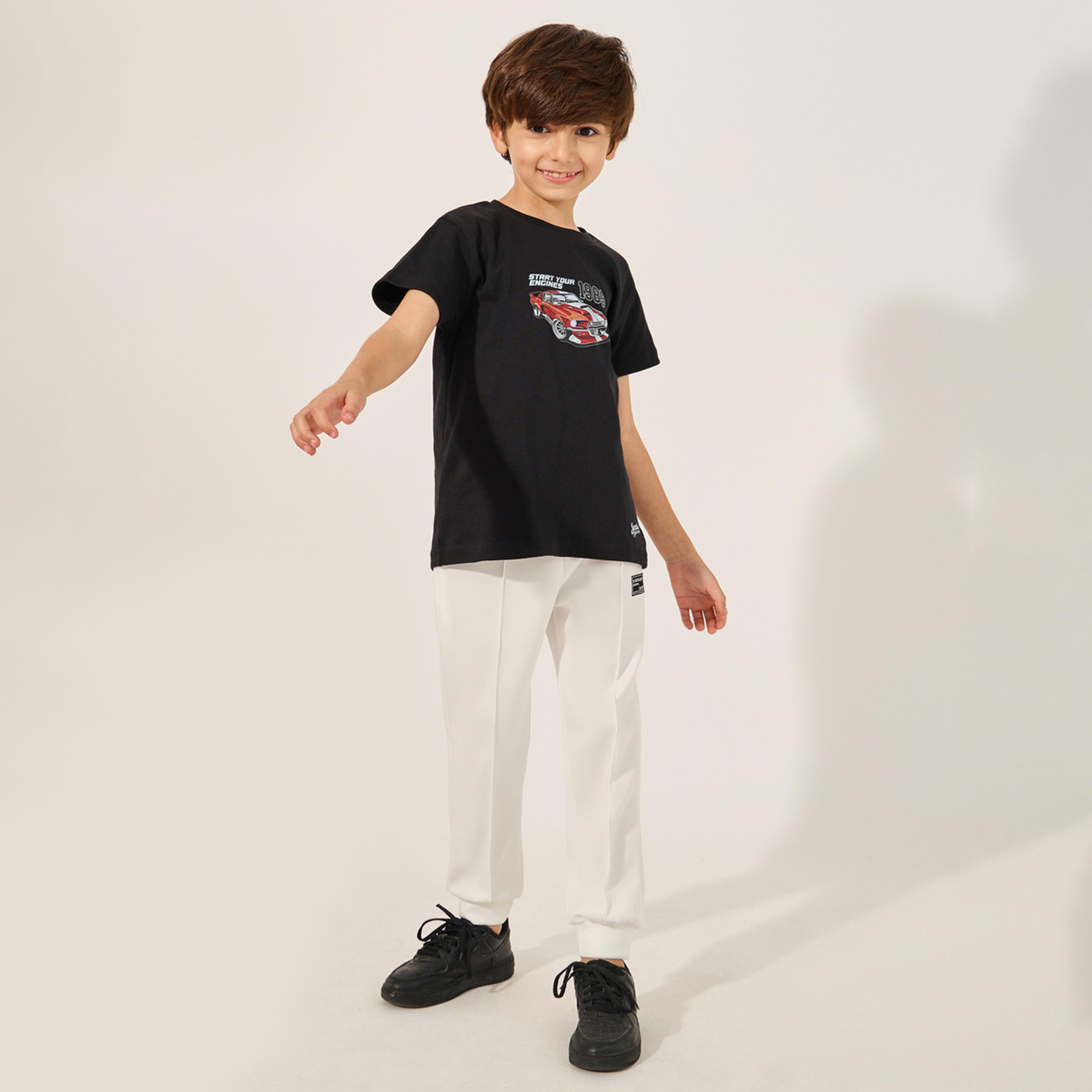 Styli Car Graphic Print Short Sleeve T-Shirt-boys-clothing-tshirtsandpolos-image-2