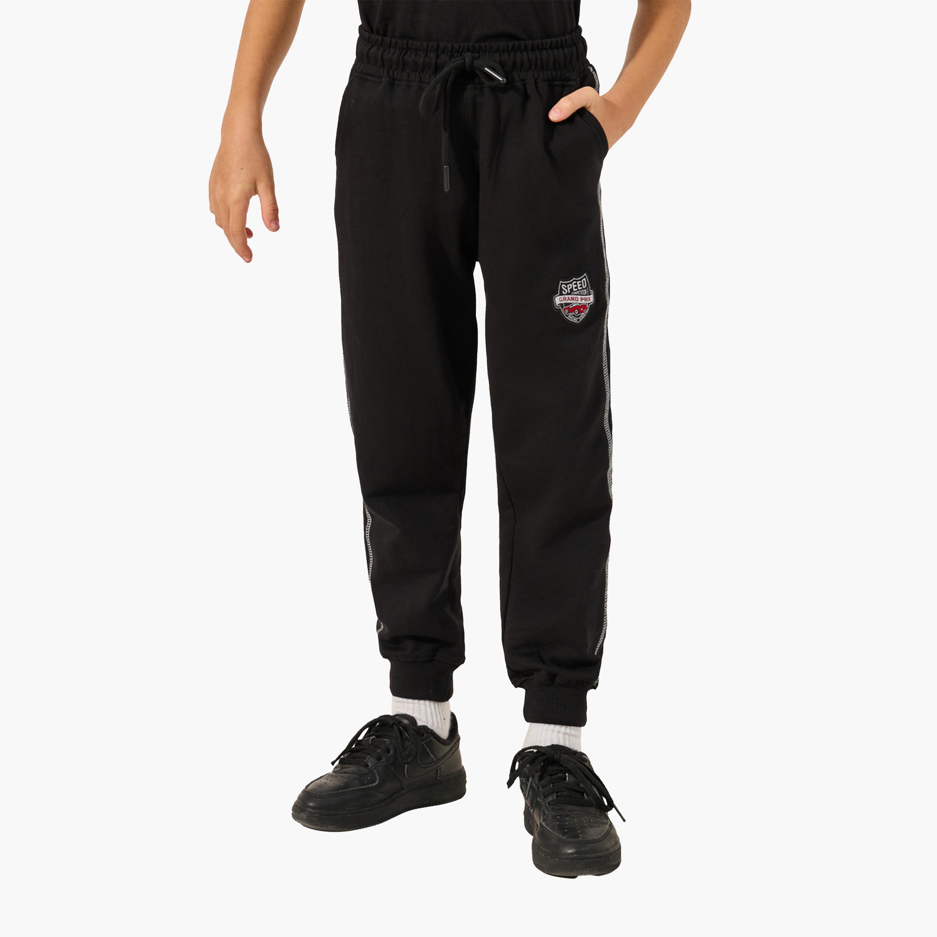 Styli Contrast Stitch Detail T-Shirt and Joggers Co-Ords-boys-clothing-setsandcoords-image-5