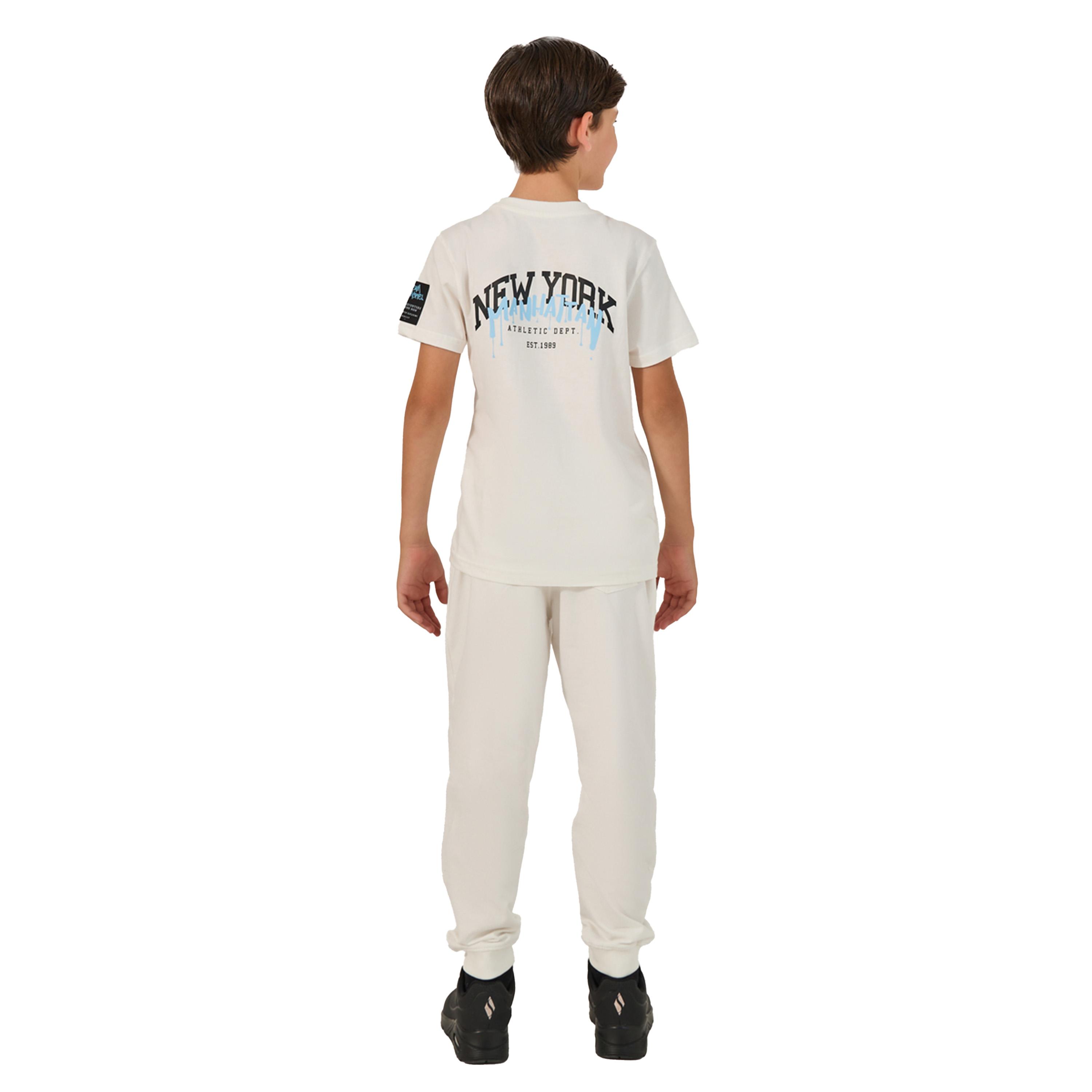 Styli Slogan Print Round Neck T-Shirt and Joggers Set-boys-clothing-setsandcoords-image-6