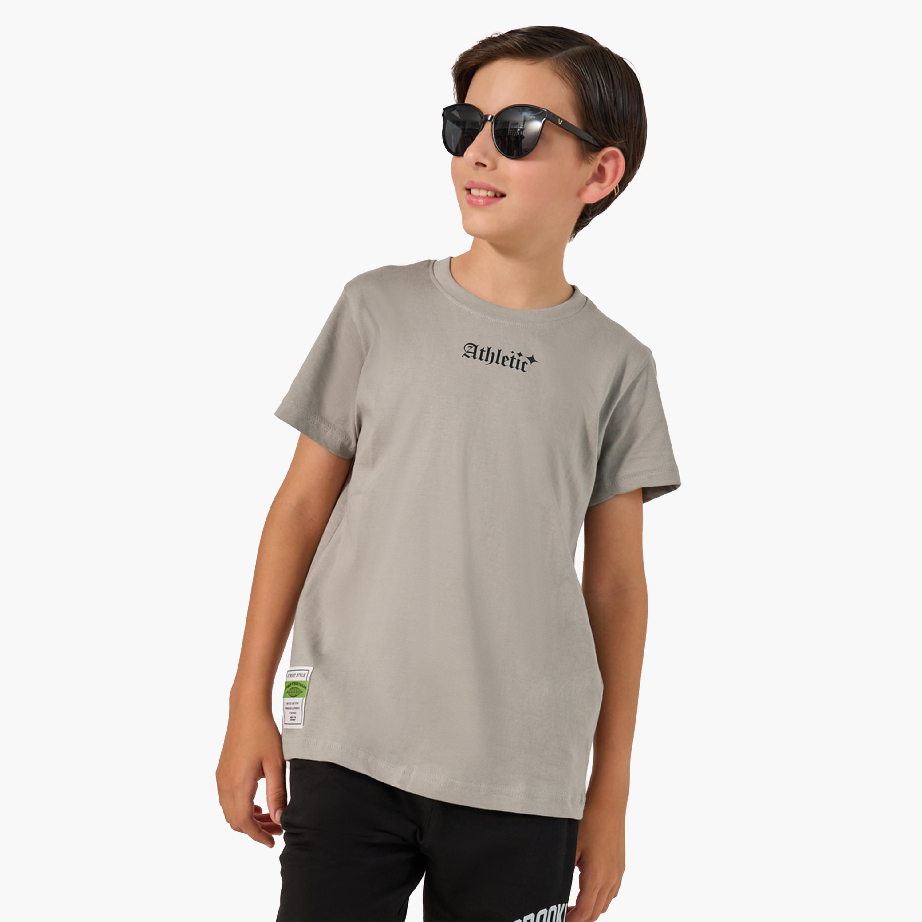 Styli Graphic Print Round Neck T-Shirt-boys-clothing-tshirtsandpolos-image-1
