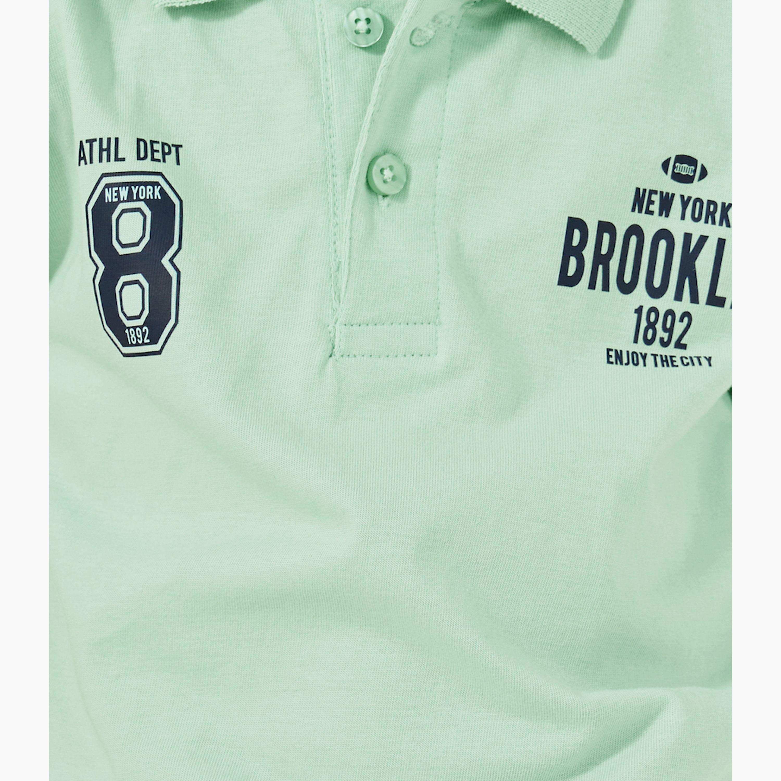 Styli Slogan Print Regular Fit Polo Neck T-Shirt-boys-clothing-tshirtsandpolos-image-3
