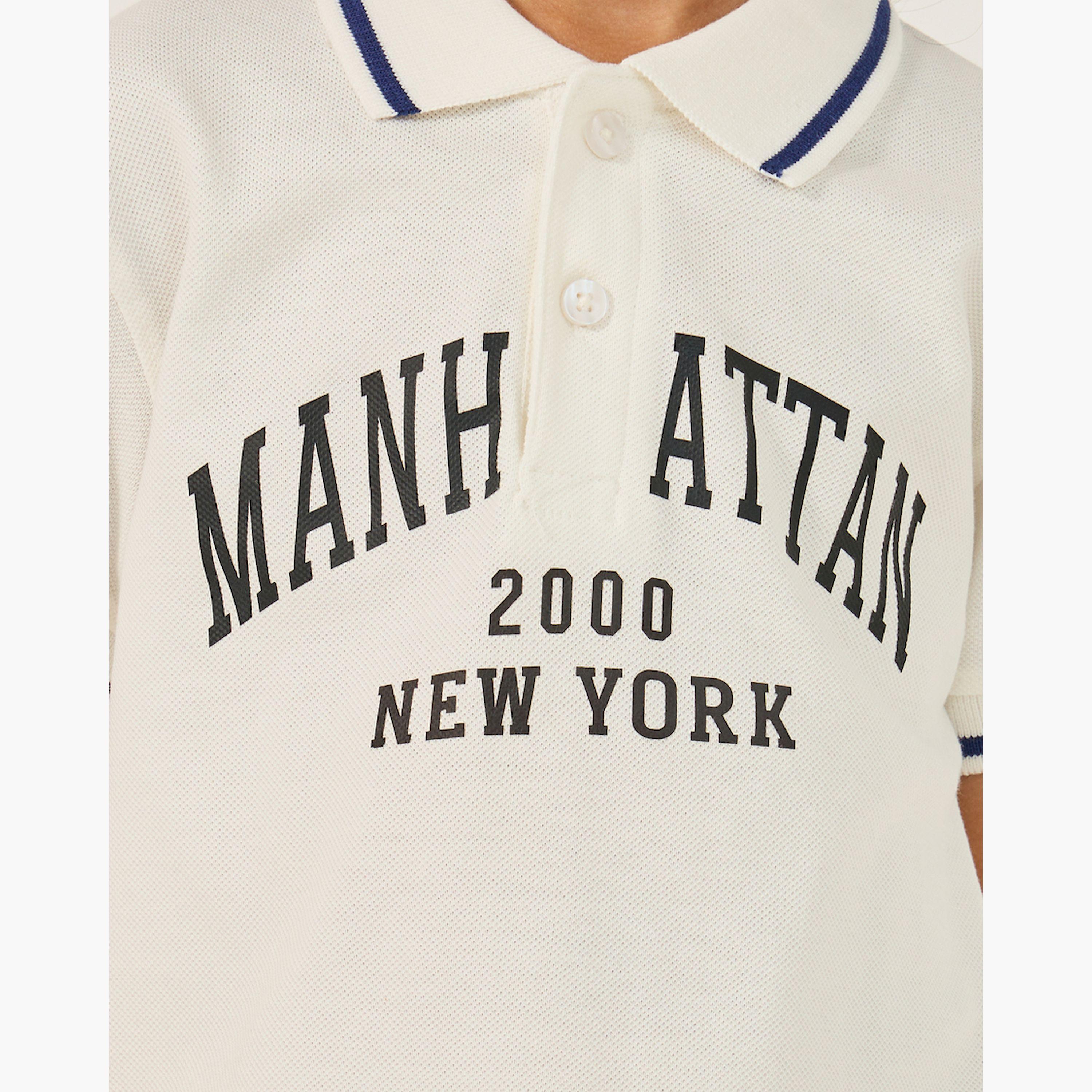 Styli Slogan Print Regular Fit Polo Neck T-Shirt-boys-clothing-tshirtsandpolos-image-3
