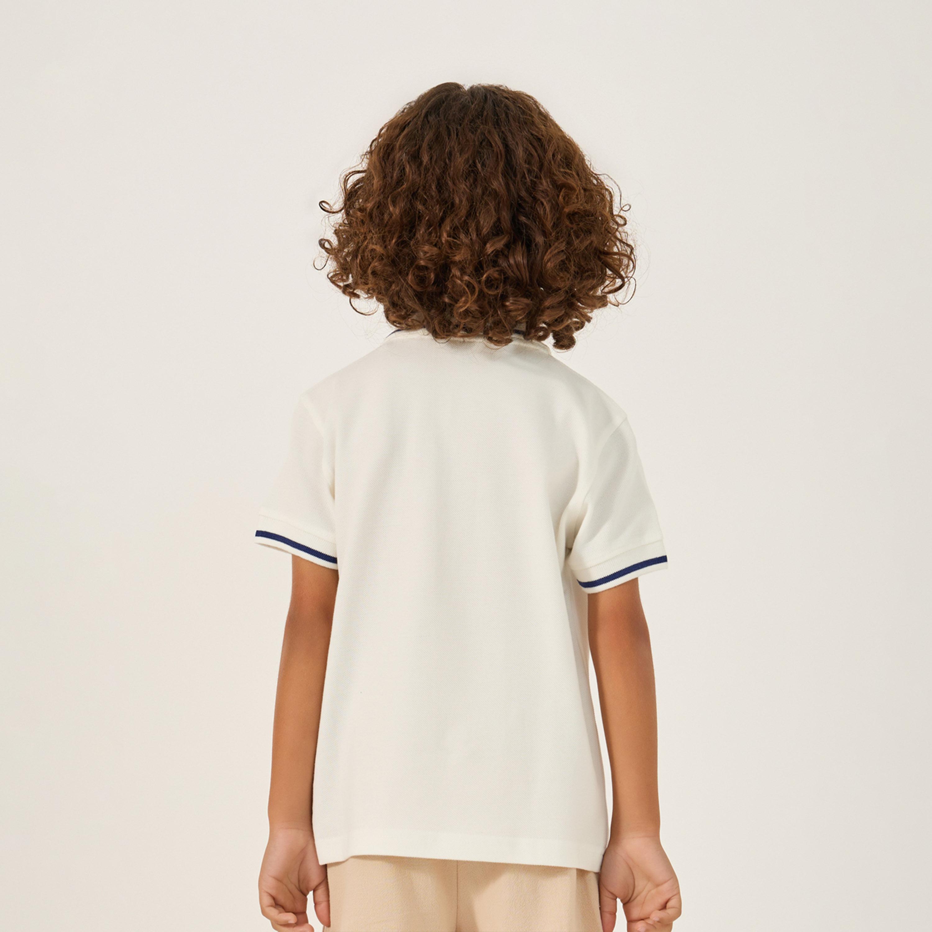 Styli Slogan Print Regular Fit Polo Neck T-Shirt-boys-clothing-tshirtsandpolos-image-4